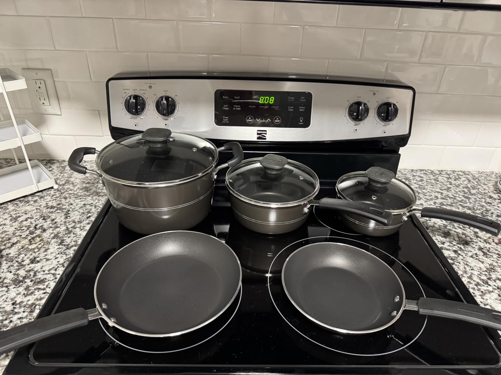 Tramontina Sicilia 8-Pc Non Stick Pots and Pans Set with Glass Lids | Aluminum Nonstick Cookware Kitchen Set (Hazelnut) customer photo 1
