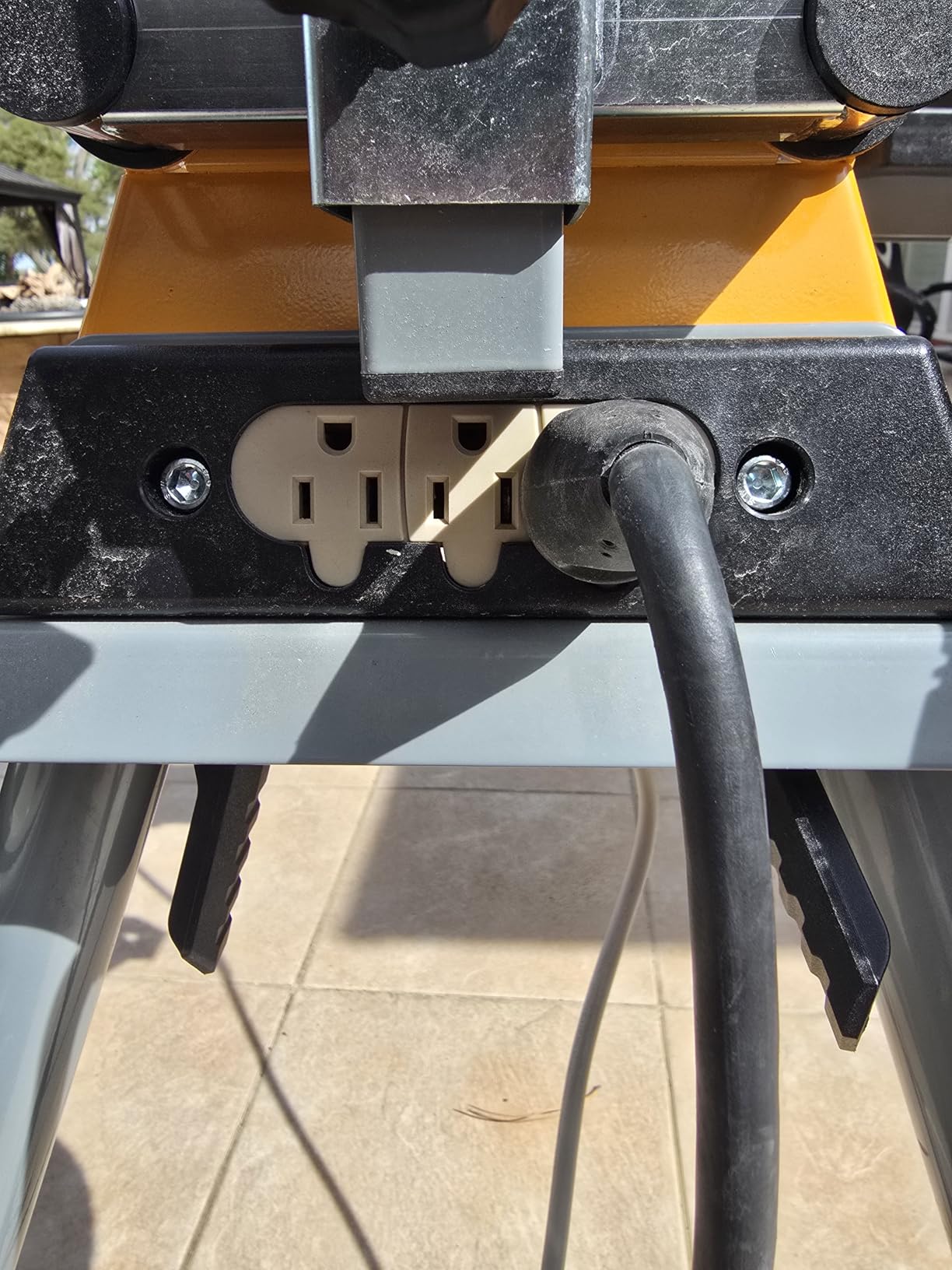 POWERTEC Portable Miter Saw Stand w/ Quick-release Mounting Brackets, 330Lbs Load Capacity, 8