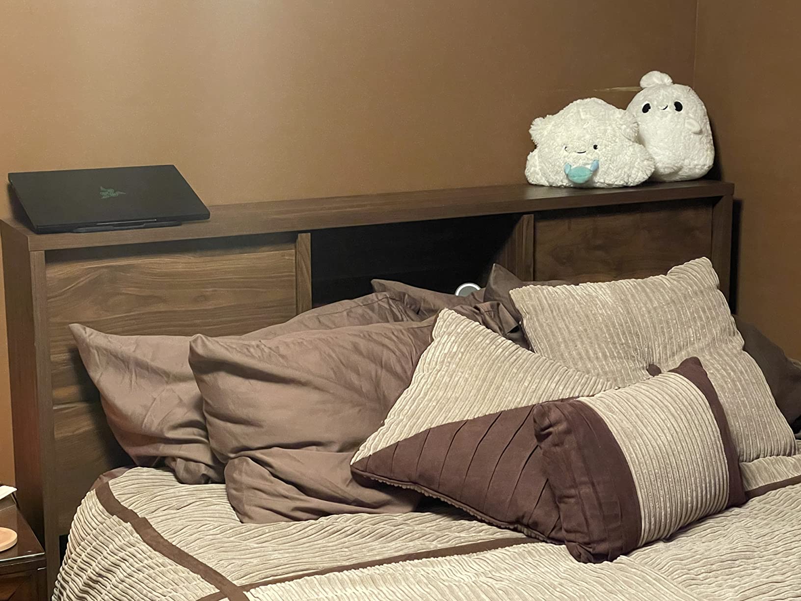 Harvey Park Full-Queen Headboard, Grand Walnut Finish customer photo 1