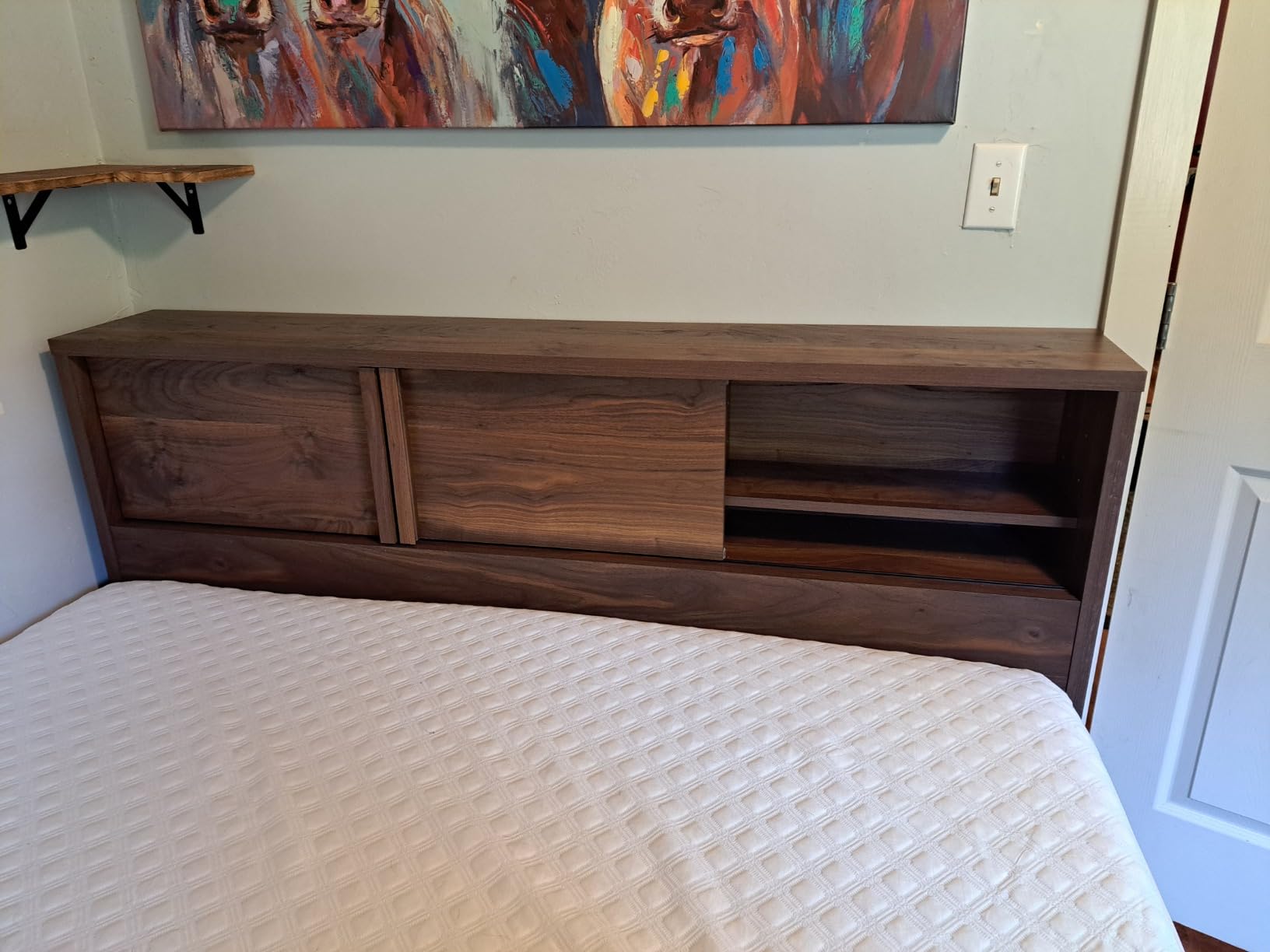 Harvey Park Full-Queen Headboard, Grand Walnut Finish customer photo 2