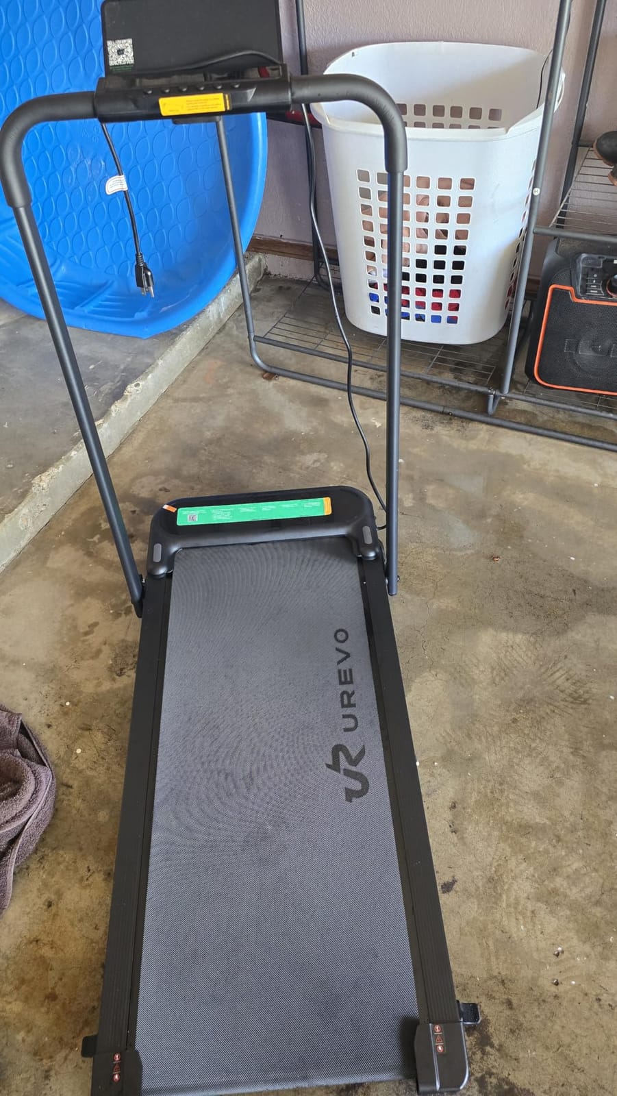 UREVO Strol 2E Pro Smart Walking Pad Treadmill with APP, 12% Incline, Compact Walking Pad with Safety Handle, Plug & Play, Desk Treadmill with LED Display, Walking & Running for Home Office customer photo 1