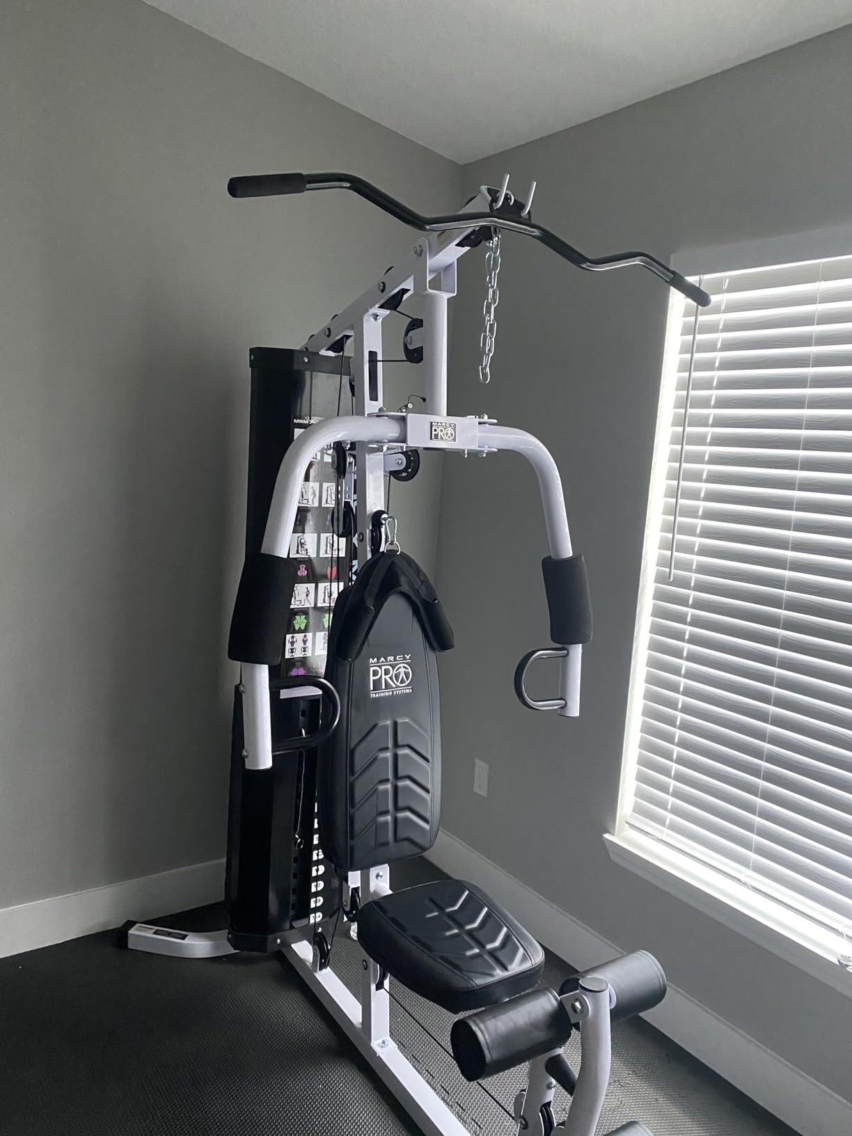 Marcy Home Gym Workout Station, Full Body Exercise and Training, White customer photo 2