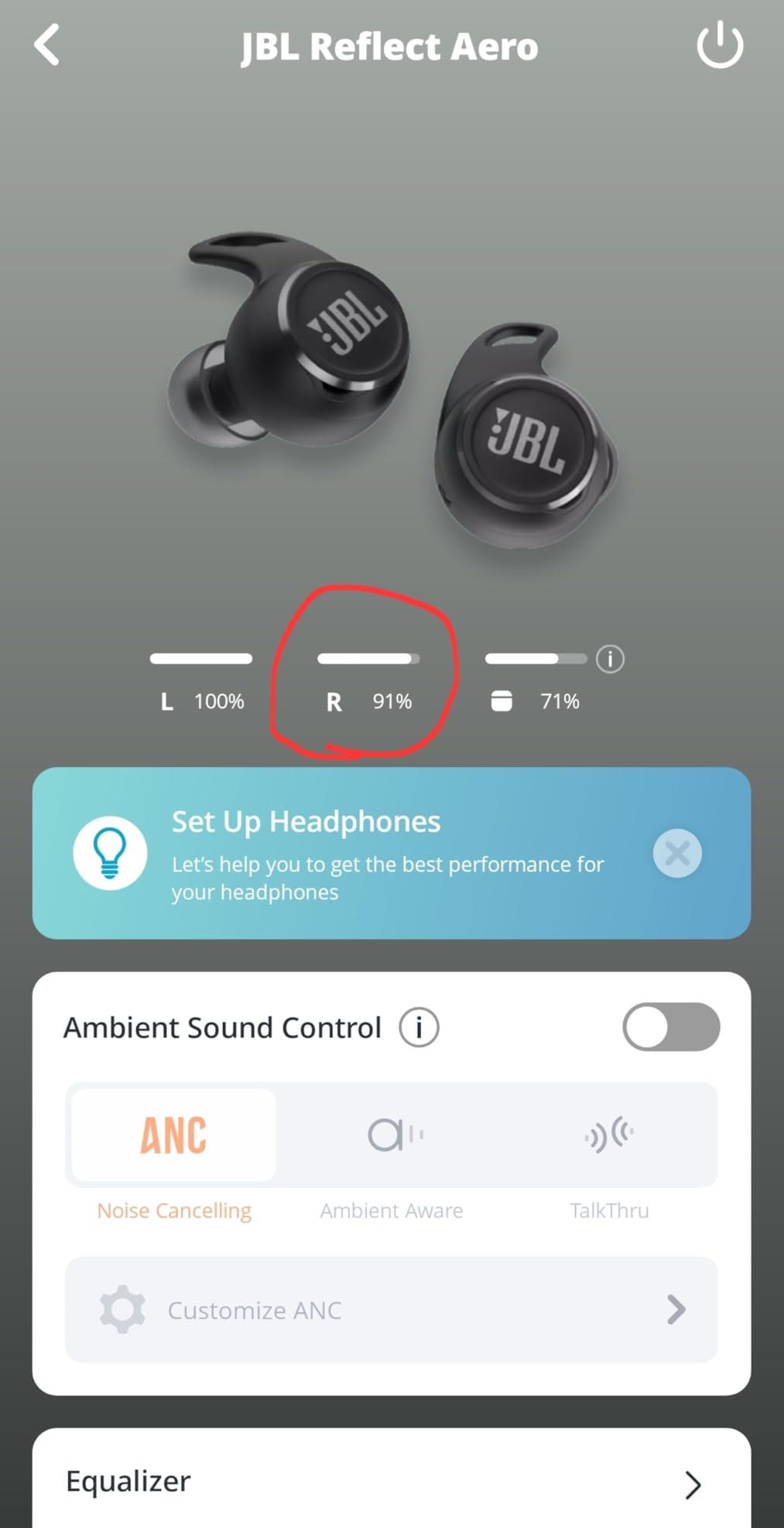 JBL Reflect Aero TWS - True Wireless Noise Cancelling Earbuds, 4-mic with Smart Ambient, 6 mics for perfect calls, IP68 dustproof & waterproof, secure fit customer photo 1