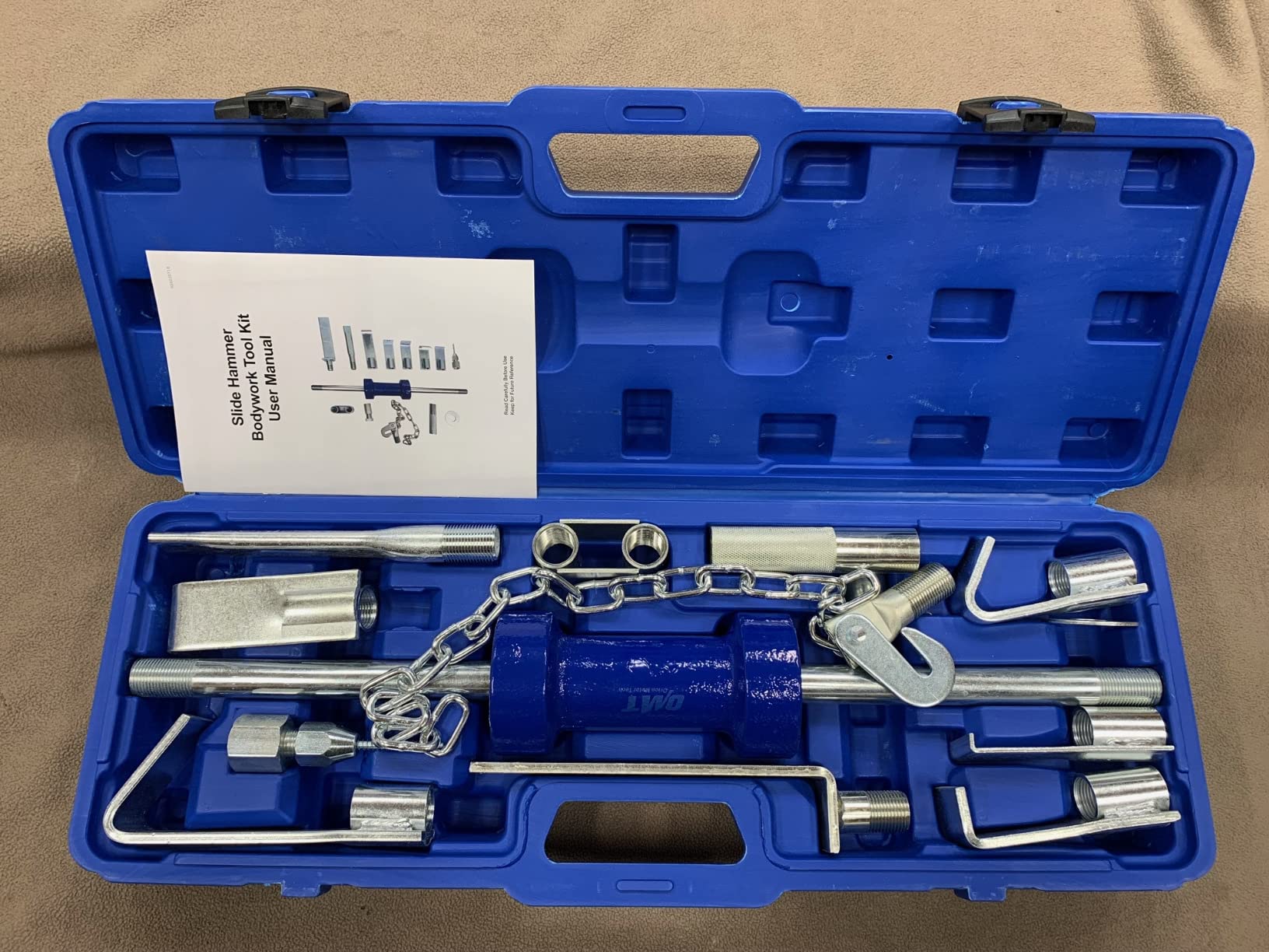 Orion Motor Tech OMT Heavy Duty Slide Hammer Dent Puller Set | Auto Body Dent Removal Repair Tool Set with 9 Attachments for Cars & Trucks customer photo 2