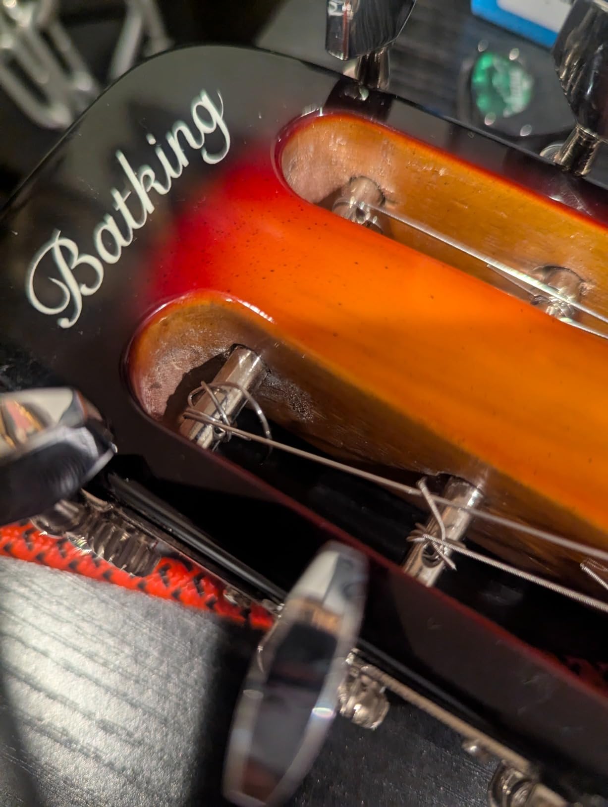 Batking Lap Steel Guitar, Electric Slide Guitars 6 String Slotted Headstock Guiter With Gig Bag Sunburst customer photo 1