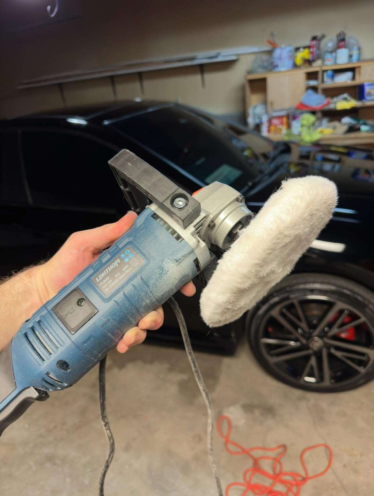 LDHTHOPI Buffer Polisher, 1600W 7 Inch/6 Inch Rotary Buffer Polisher Waxer, 7 Variable Speed 1000-3500 RPM, Detachable Handle for Car, Boat Sanding, Polishing, Waxing, 2026 Upgraded customer photo 1