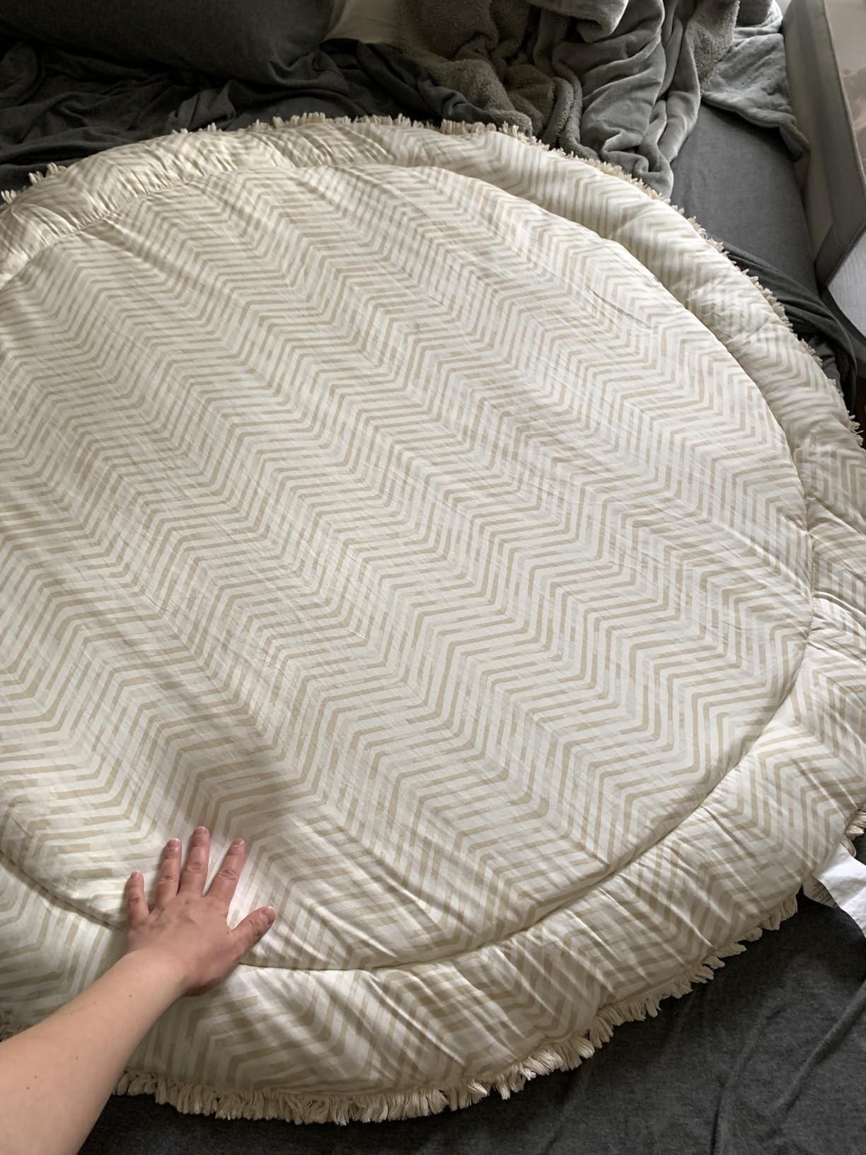 MakeMake Organics GOTS Certified Organic Cotton Play Mat (Round 48