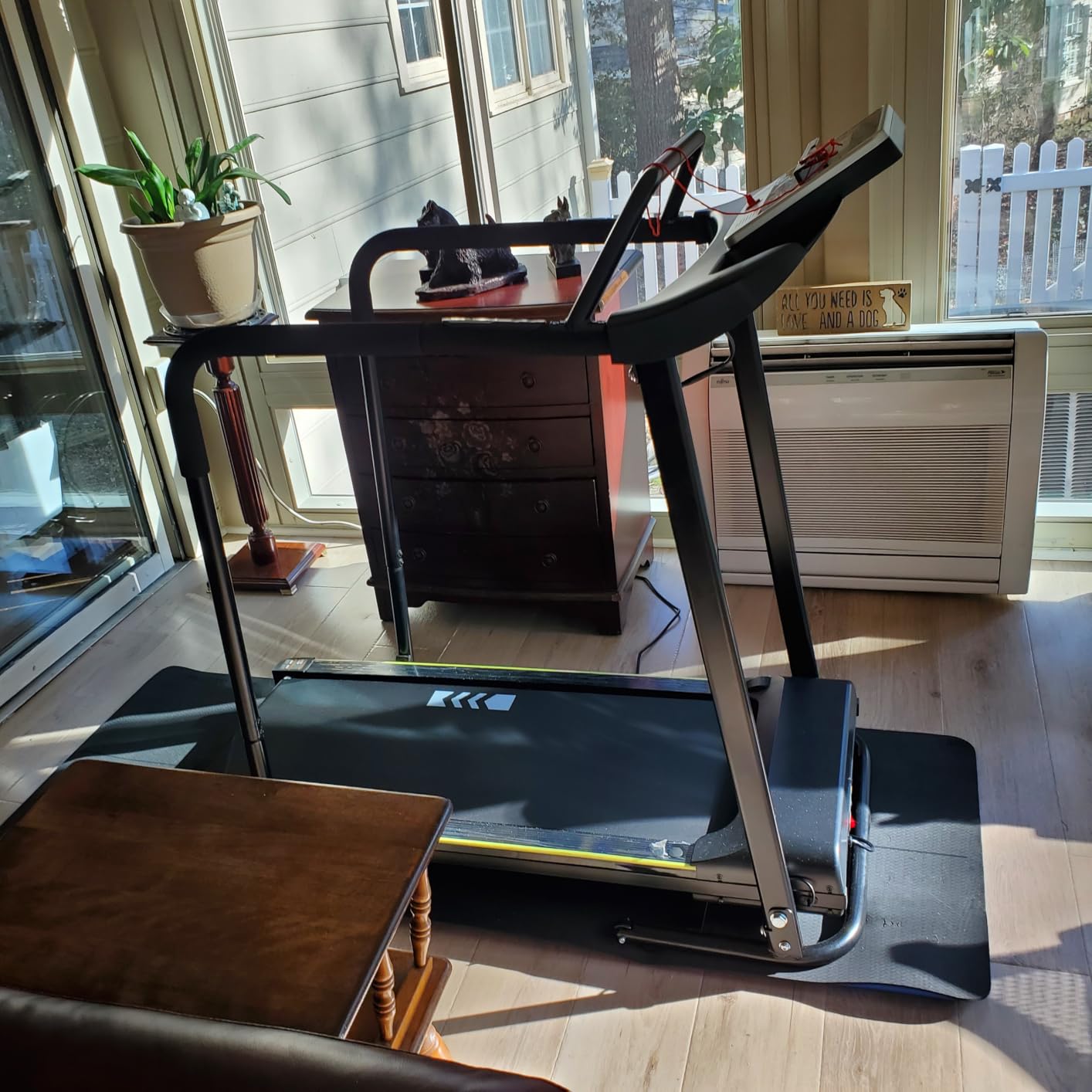 Redliro Walking Treadmill for Seniors with Long Handrails for Home | 0.3 MPH Slow Start, 300 lb Capacity, 0-2% Incline, Fully Flat, Auto Lubrication, Soft Drop System, Rehab Treadmill for Elder customer photo 2