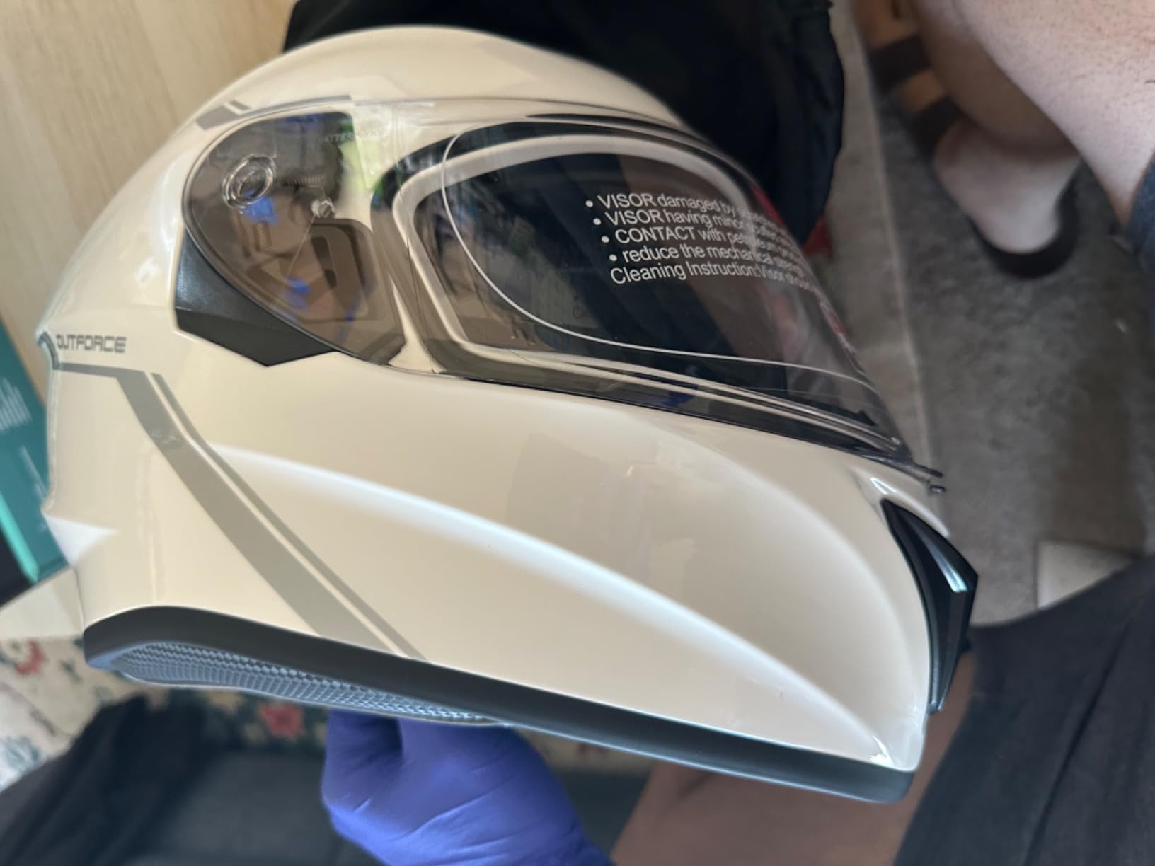 Sena OutForce Smart Helmet Full Face (Matt Black, Medium) OUTFORCE-MB00M - SP85 customer photo 1