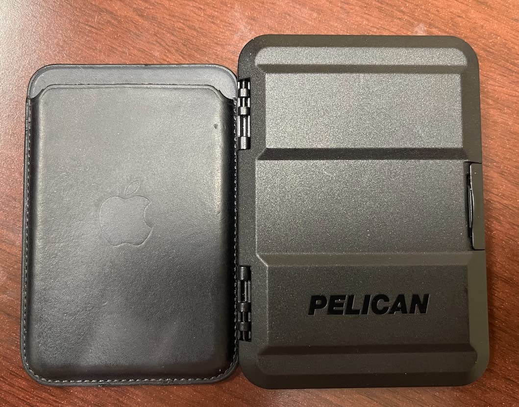 Pelican MagSafe Wallet for iPhone - Slim Magnetic Phone Wallet - Black | Heavy Duty MIL-STD Snap-On Magnetic Card Holder - Detachable Hard MagSafe Wallet for iPhone 17 Pro Max/16/15/14/13/Pixel 10 customer photo 2