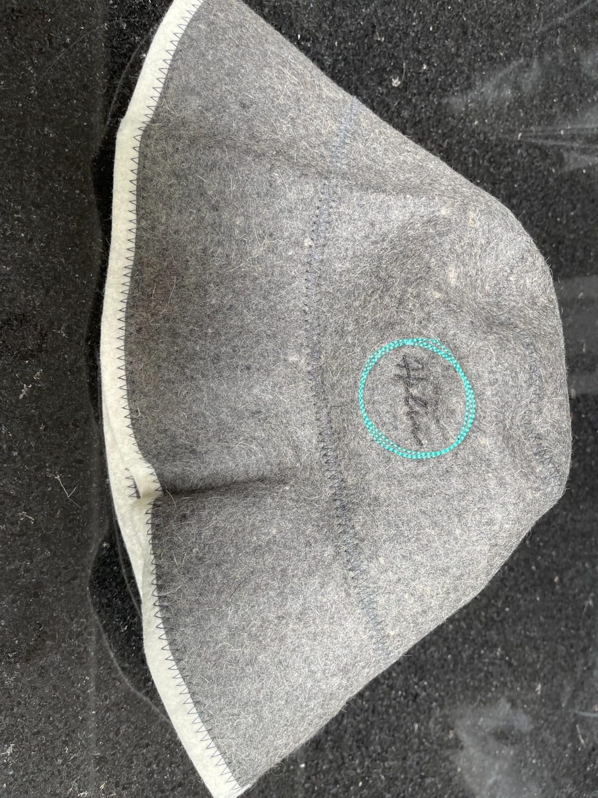 Sauna Hat for Men & Women - 100% Wool Sauna Cap, Finnish Banya Hat, Bucket Style Heat Protection for Hair & Scalp - Sauna & Infrared Sauna Accessories customer photo 2