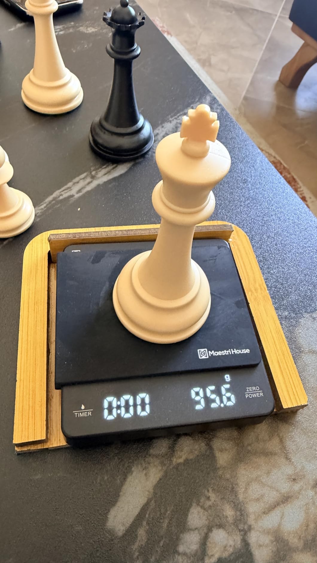 Best Chess Set Ever 4X Professional Chess Set with Weighted Staunton Pieces | 20x20 double-sided silicone board, 4X weighted pieces, 32-page strategy guide and storage bag customer photo 2
