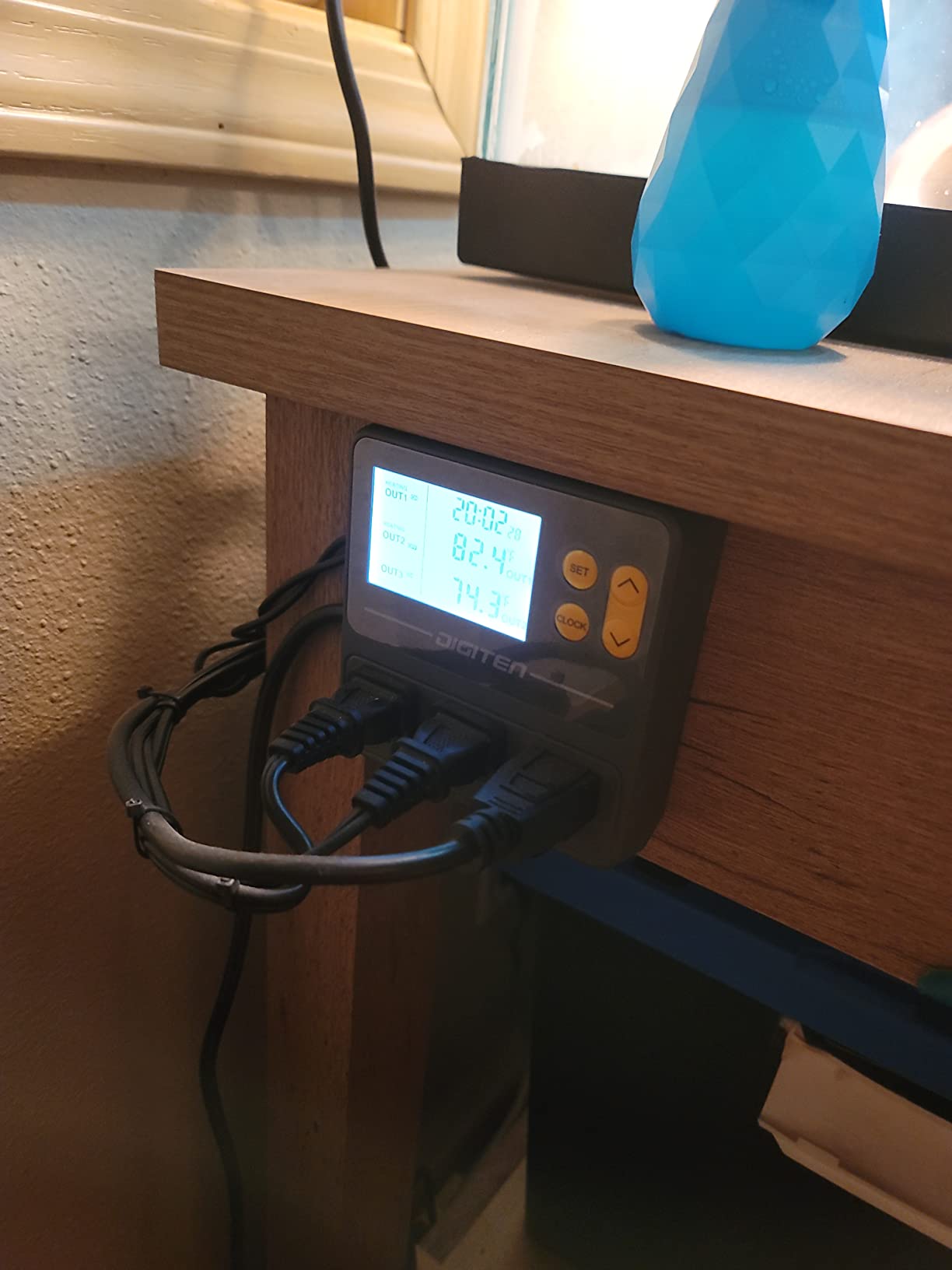DIGITEN Day-Night Reptile Temperature Controller with Timer, 3-Stage Thermostat Outlet, Cooling & Heating Mode customer photo 2