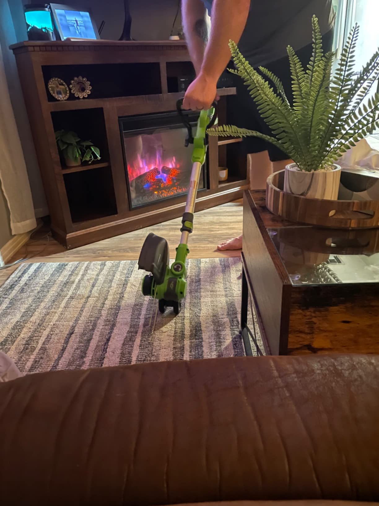 Greenworks 40V 13 in Cordless String Trimmer, 2.0 Ah Battery and Charger customer photo 1