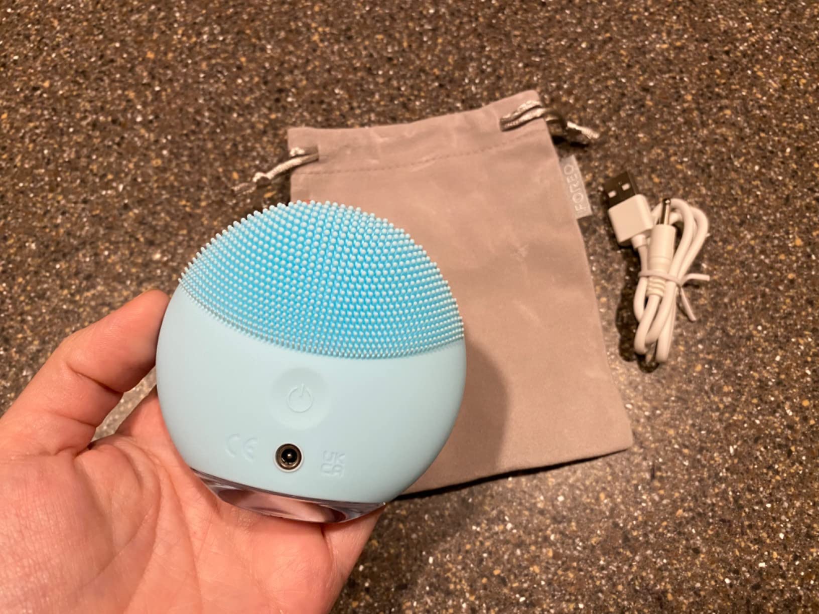 LUNA 4 mini Face Cleansing Brush & Face Massager - Premium Face Care - Enhances Absorption - For All Skin Types- Pearl Pink customer photo 2