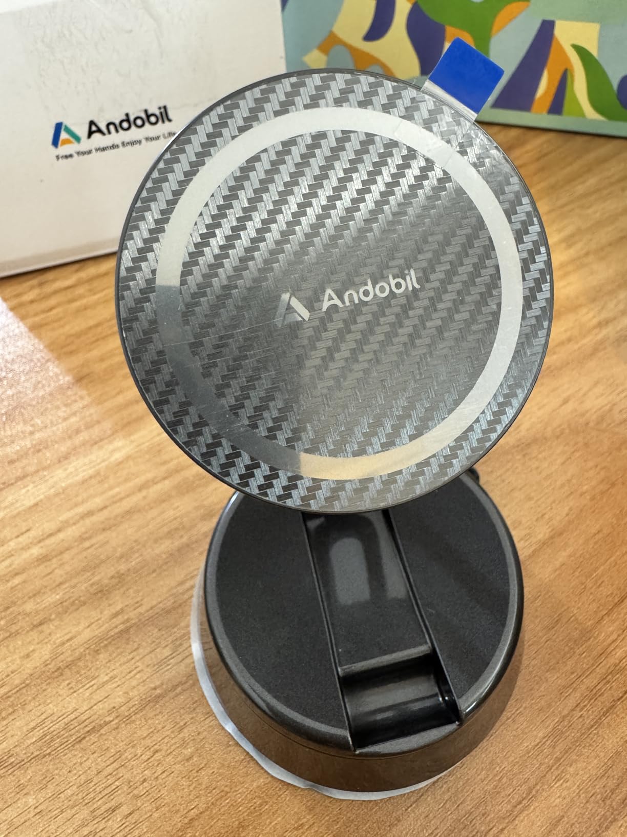 andobil Upgraded for Magsafe Car Mount Pro [Strongest Magnet, Big Phone Friendly] 360° Rotation Magnetic Phone Holder for Car Vent for iPhone 17 Pro Max 16/15/14/13/12 Samsung S26/S25 (Carbon Fiber) customer photo 2
