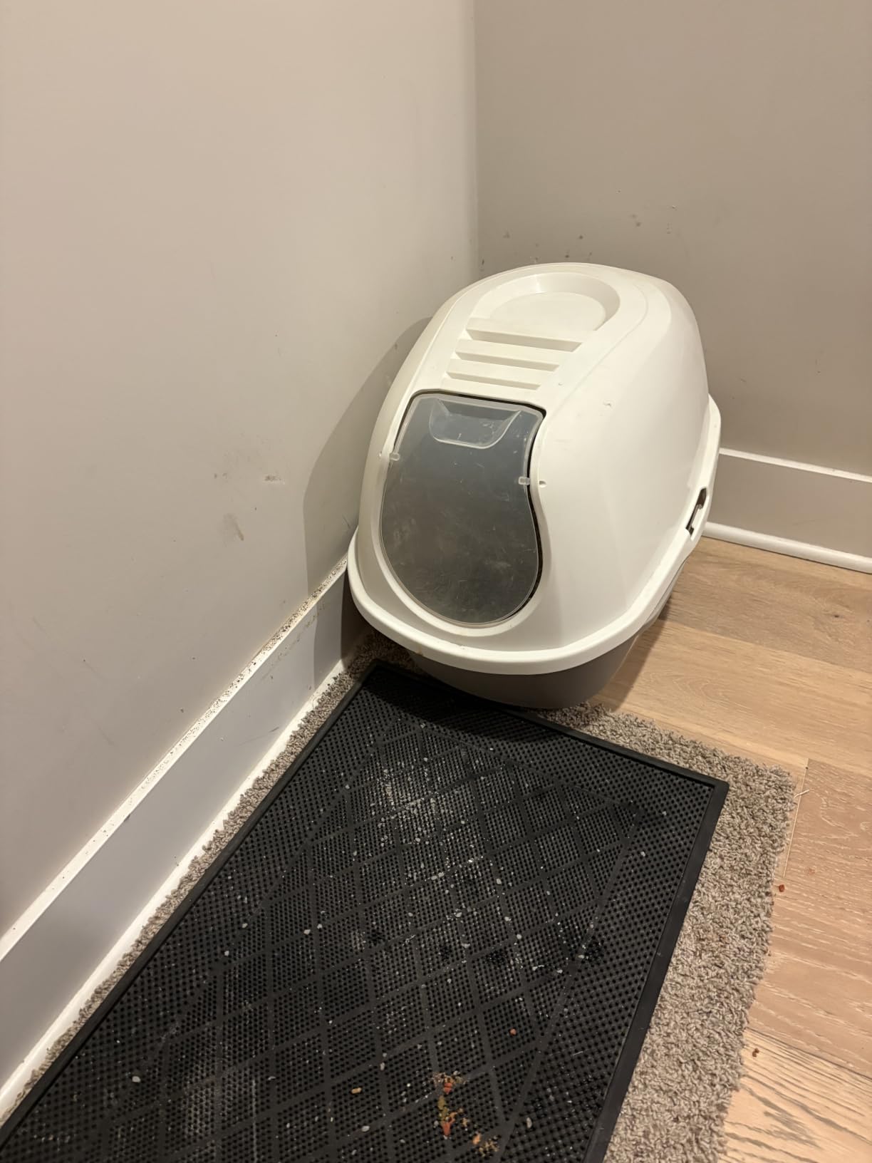 Litter-Robot 4 with Step & Fence by Whisker, Black | Automatic, Self-Cleaning Cat Litter Box, Helps Reduce Litter Box Odors, Never Scoop Again, Includes 1 Year of WhiskerCare customer photo 1