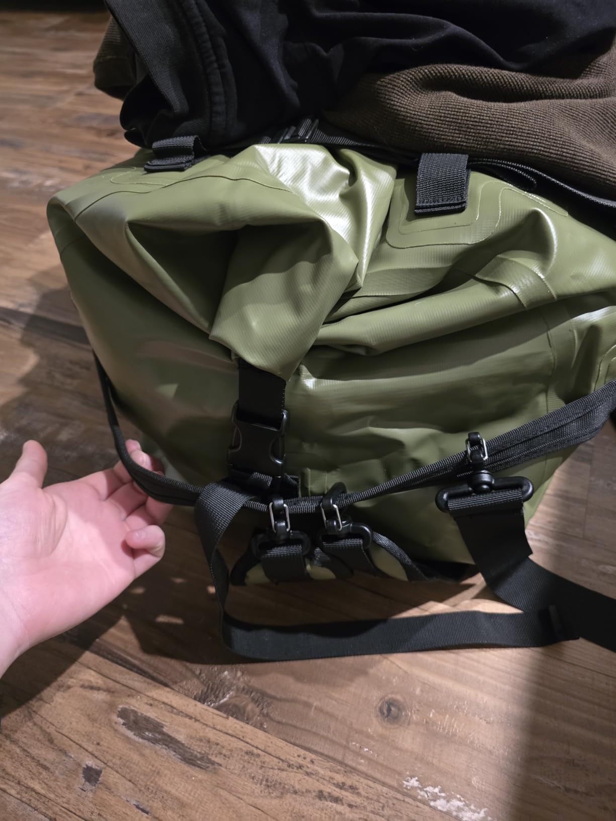 Haimont IPX7 Waterproof Roll-Top Dry Duffel Backpack Bag customer photo 1