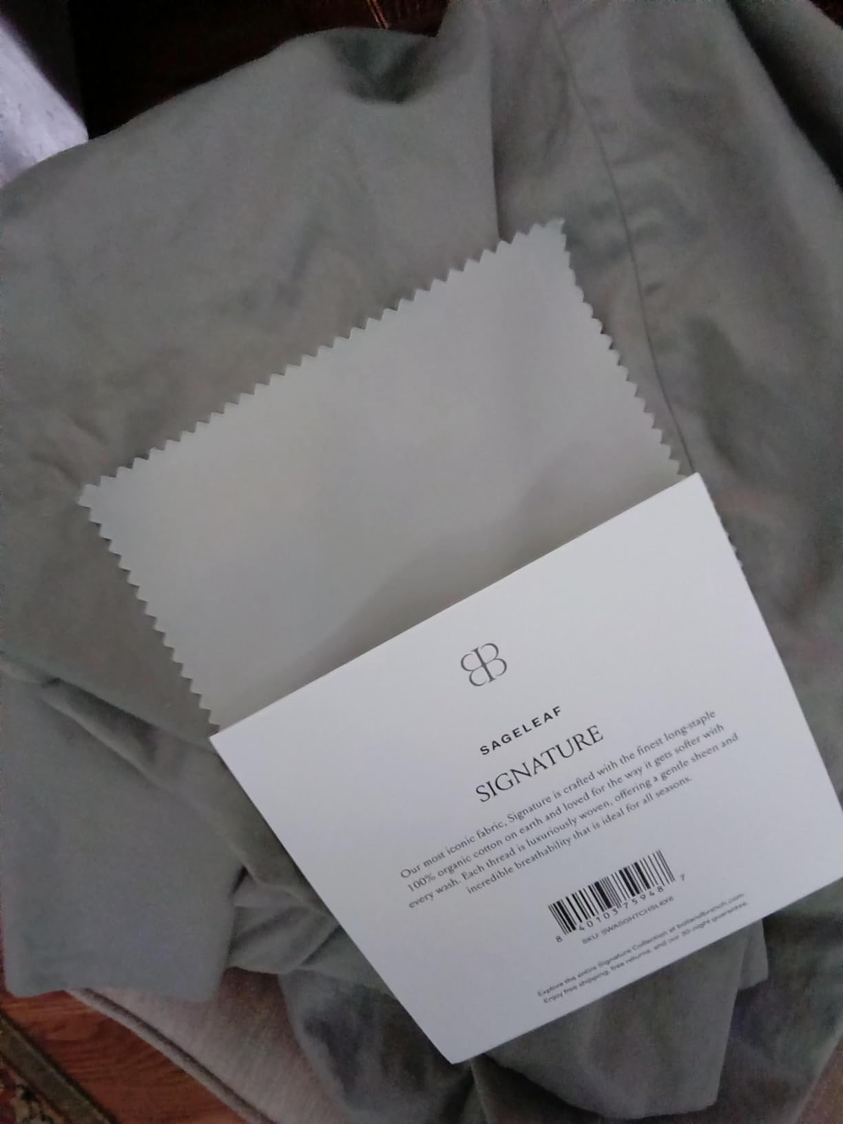 BOLL & BRANCH Signature Hemmed Sheet Set, King + Standard, White customer photo 1