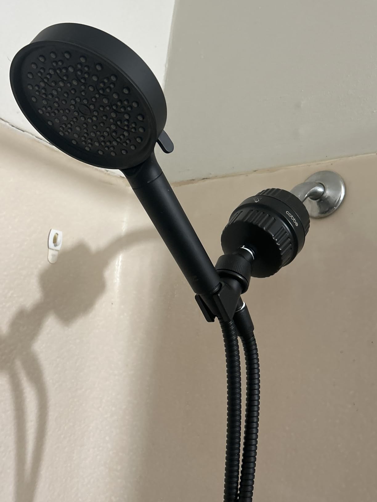 Cobbe Filtered Shower Head with Handheld, Water Softener for Hard Water | High Pressure 6 Spray Mode Shower Head with Filters - Remove Chlorine and Harmful Substances - Reduces Dry Itchy Skin, Chrome customer photo 2