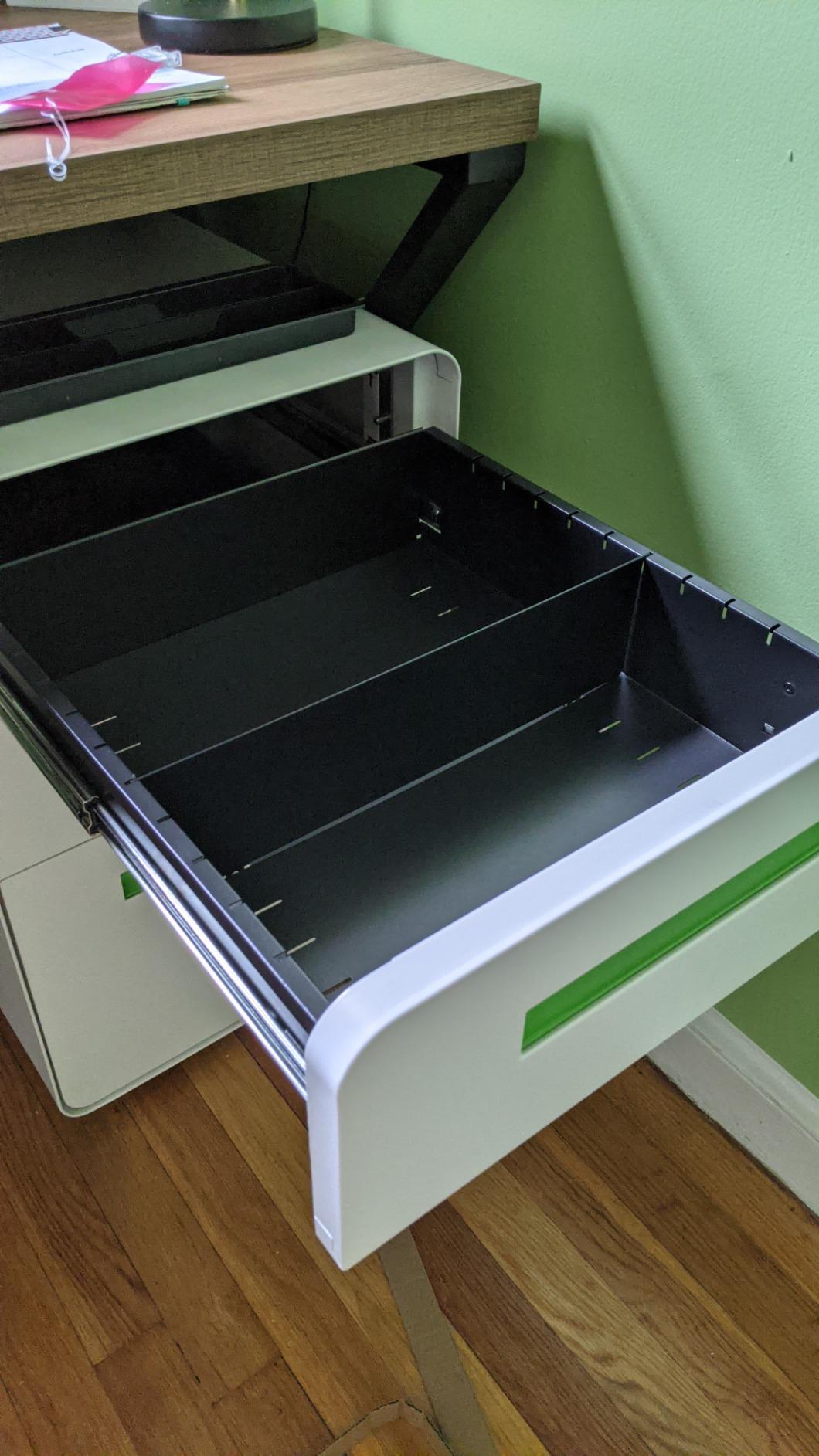 Laura Davidson Furniture Stockpile 3 Drawer File Cabinet with Lock - Under Office Desk Metal Filing Cabinet, Legal/Letter File Folders customer photo 1