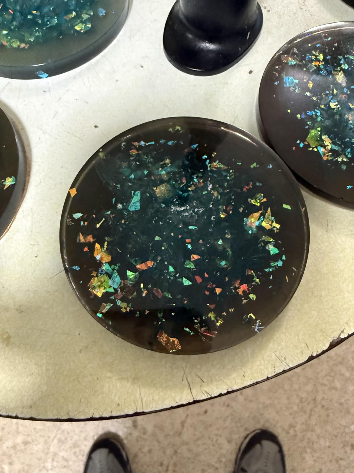 LET'S RESIN 18 Pcs Coaster Resin Molds Silicone, Coaster Molds | with Round Square Octagon Shape Holder Molds for Epoxy Resin, DIY Art Craft Cup Mats customer photo 1