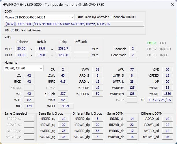Crucial 16GB DDR5 RAM, 5600MHz (or 5200MHz or 4800MHz) Laptop Memory, SODIMM 262-Pin, Compatible with 13th Gen Intel Core and AMD Ryzen 7000 - CT16G56C46S5 customer photo 1