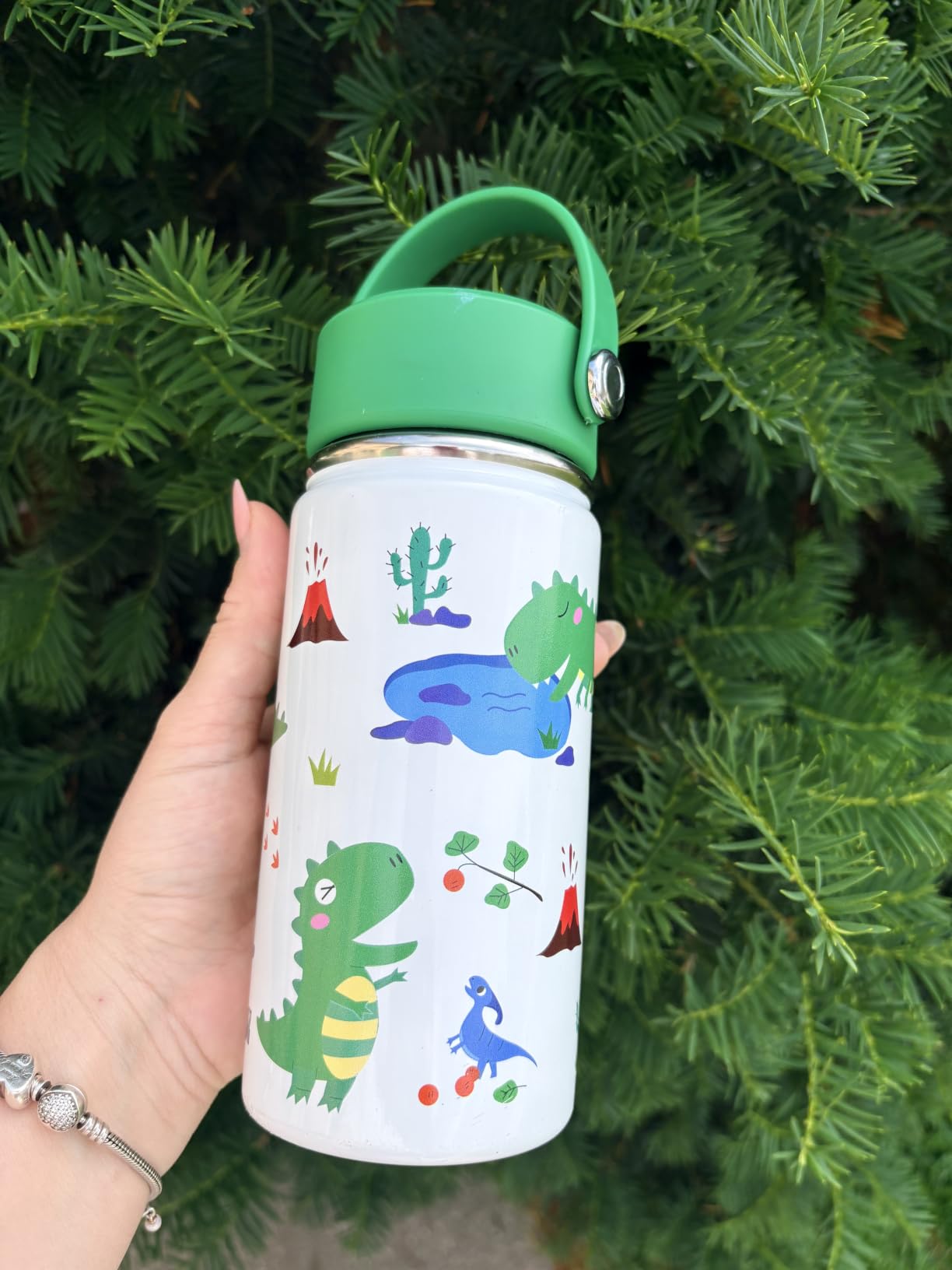 Kids Water Bottle with Straw Lid 14oz, Vacuum Insulated 316 Stainless Steel Water Bottles for Kids for School, Leakproof Water Bottle, BPA Free and Keep Cold for 24 Hours customer photo 2