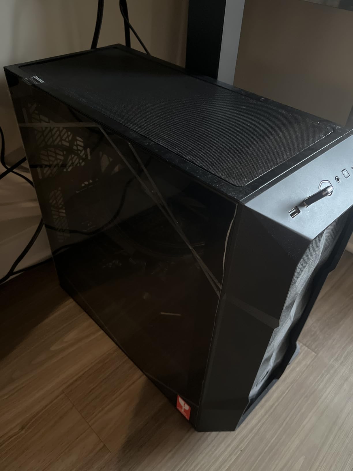 Cooler Master TD500 Mesh V2 Airflow ATX Mid-Tower Case, Polygonal Mesh, Crystalline Tempered Glass, Removable Top Panel, 3X Customizable 120mm PWM ARGB Fans, USB Gen 2 Type C (TD500V2-KGNN-S00) customer photo 1