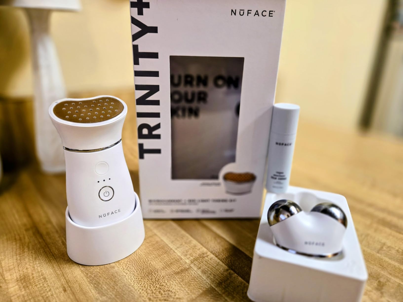 Trinity+ Facial Massager + LED Red Light Therapy - Wrinkle Reducer, Skin Tightening & Lifting for Face & Neck, FDA-Cleared - Enhances Radiance, Reduces Fine Lines - Microcurrent Facial Device customer photo 2