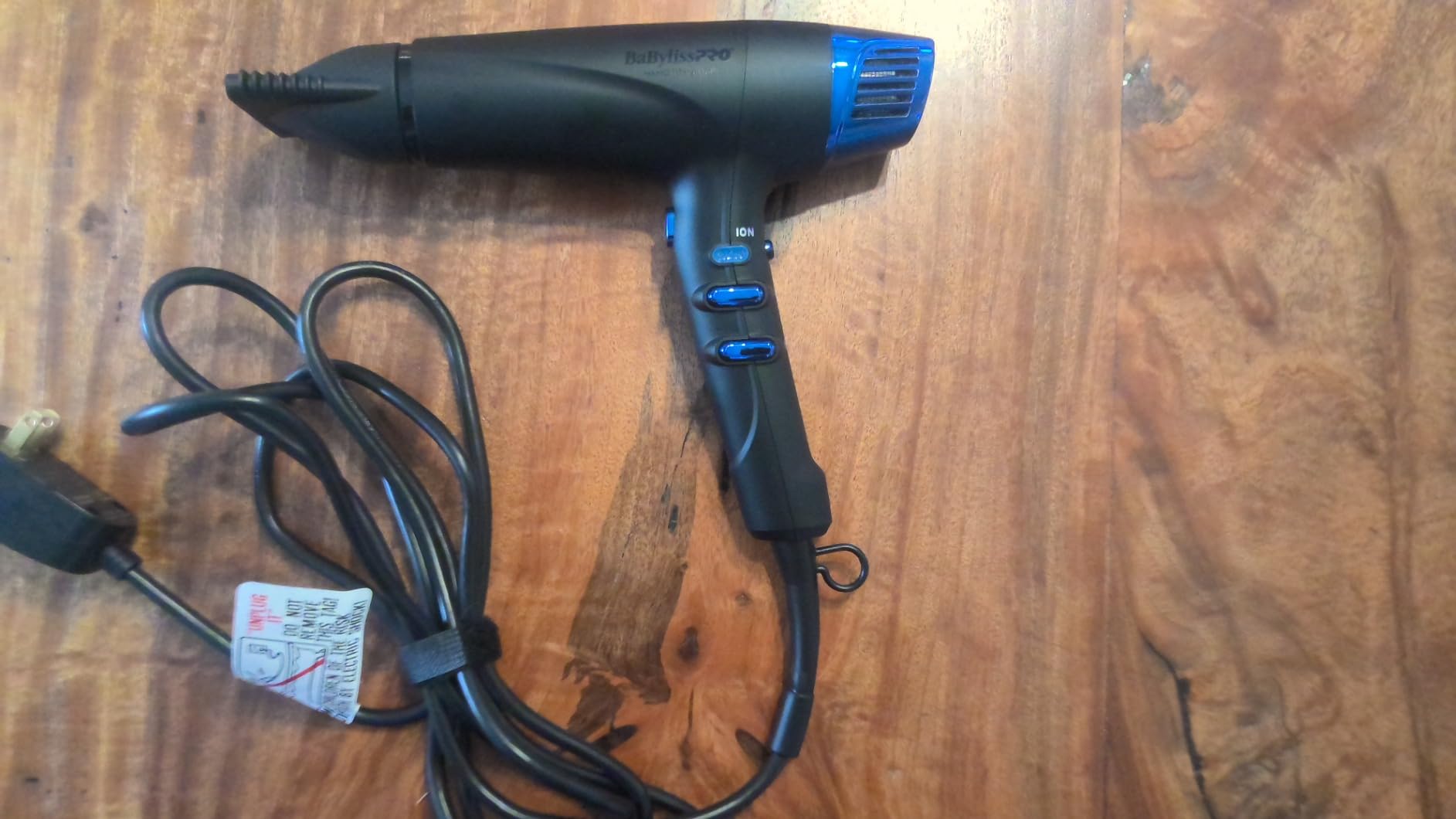 BabylissPRO Nano Titanium Hair Dryer, Professional 1875-Watt Blow Dryer, Lightweight, Ionic Technology Dries Hair Faster with Less Frizz customer photo 1