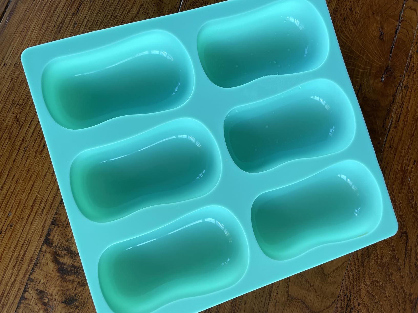 Sakolla 2 Pack 6 Cavity Silicone Soap Molds Rectangle Oval Silicone Molds Loaf Handmade Molds for Soap Making Supplies DIY Pudding Cake Chocolate Cornbread Biscuit Jelly customer photo 2