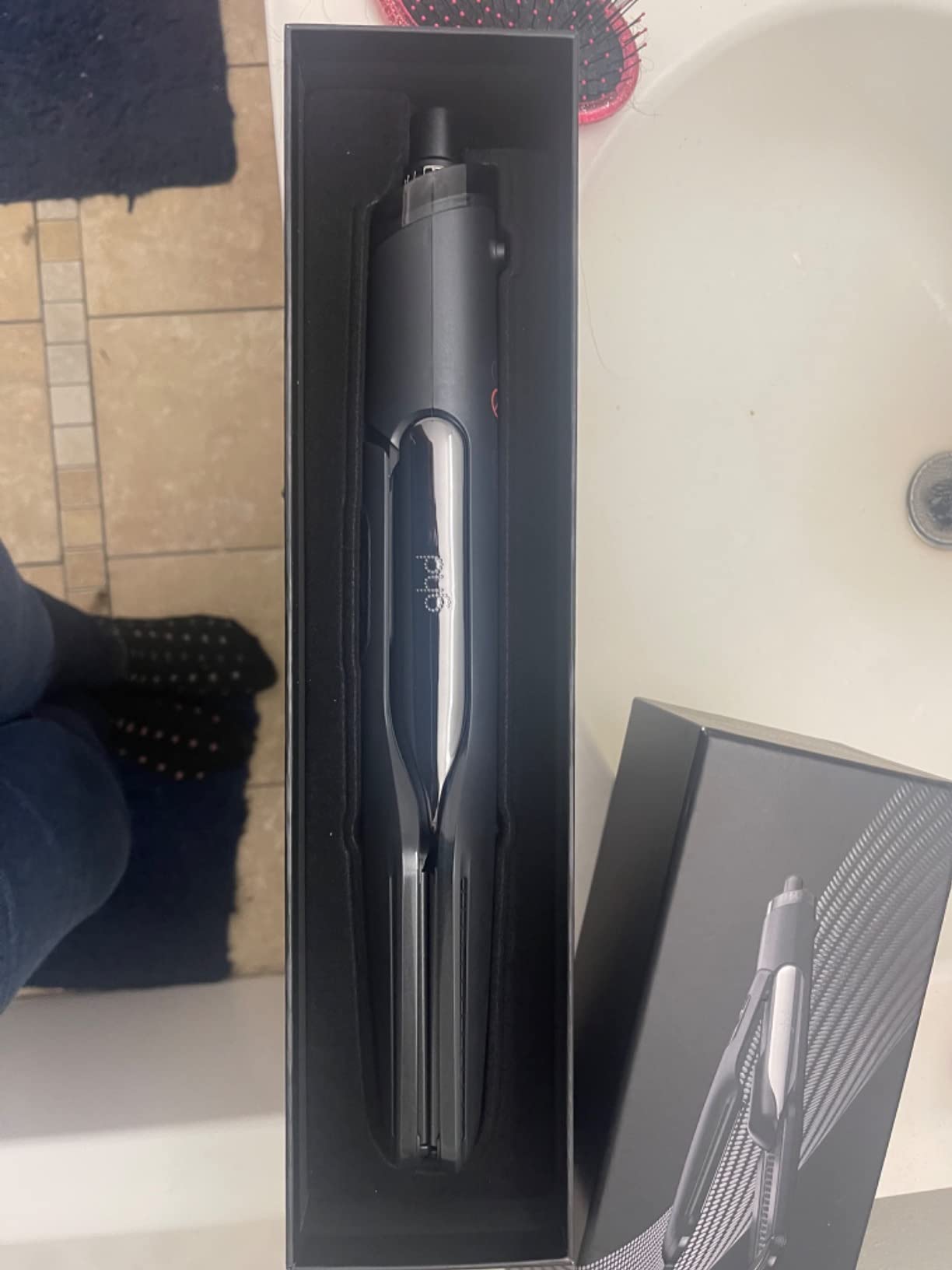 ghd Duet Style - 2-in-1 Flat Iron Hair Straightener + Hair Dryer in One Tool | Transform Hair from Wet to Styled with No Heat Damage | Blow Dry with No Fizz | 2X More Shine customer photo 2