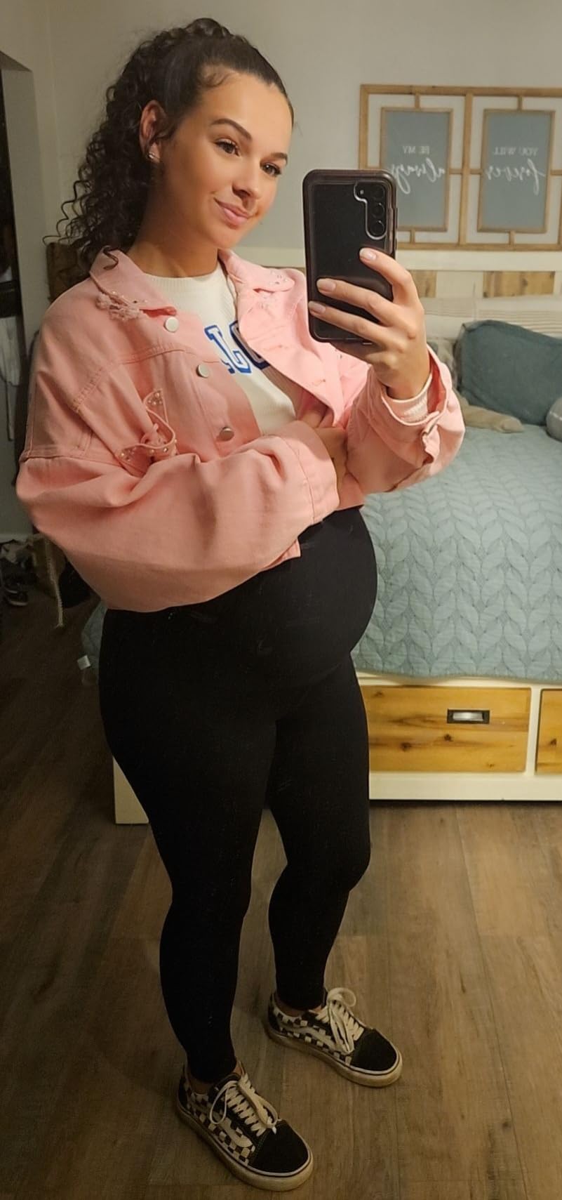 BONVIGOR Maternity Leggings for Women Over the Belly customer photo 1