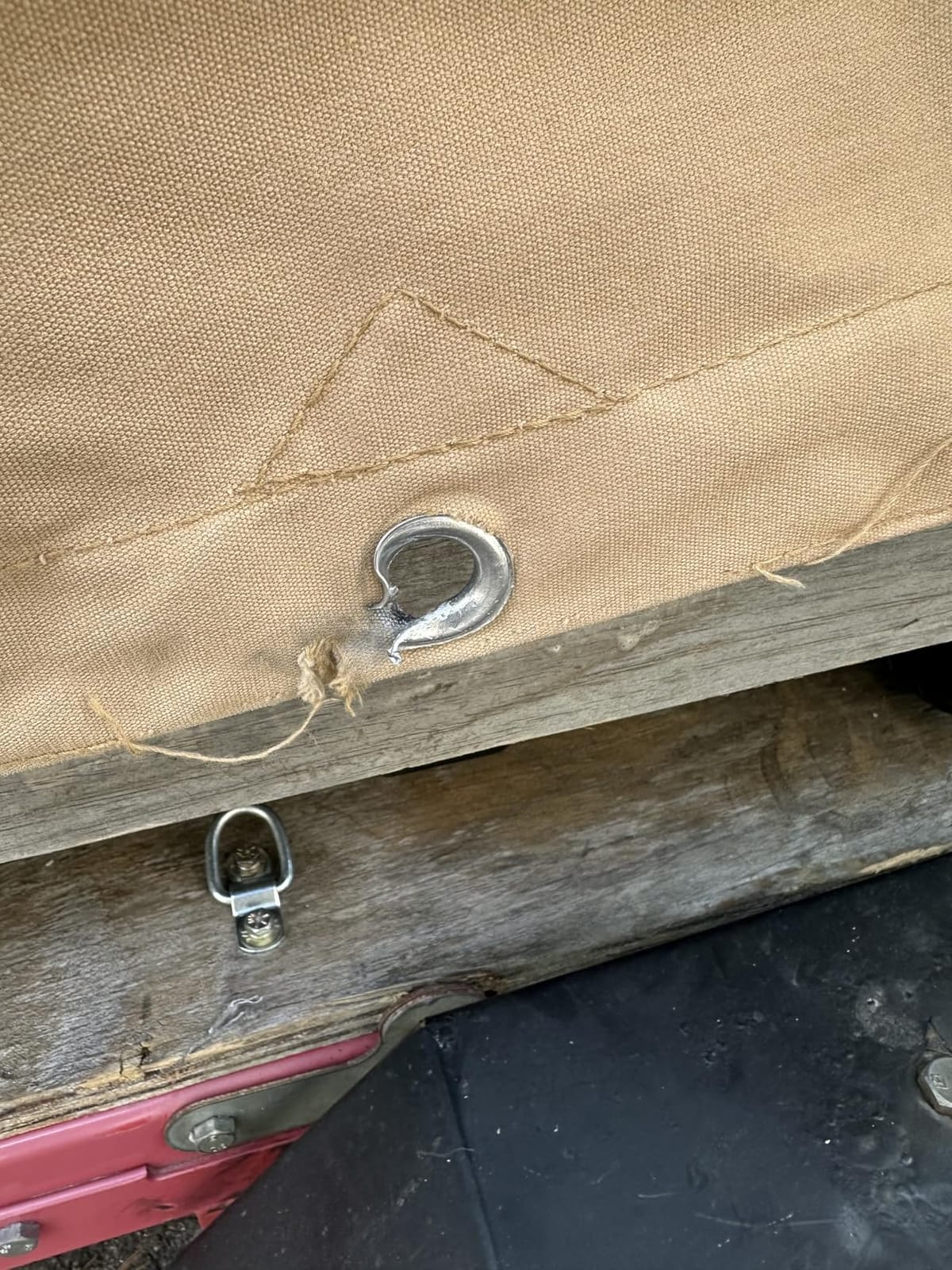 CARTMAN 6x8 Feet 12 Oz Heavy Duty Canvas Tarp, Tan | Finished Size, Multipurpose heavy tarpaulin with rustproof grommets, Great for canopy, camping, woodpile and roof covering customer photo 1