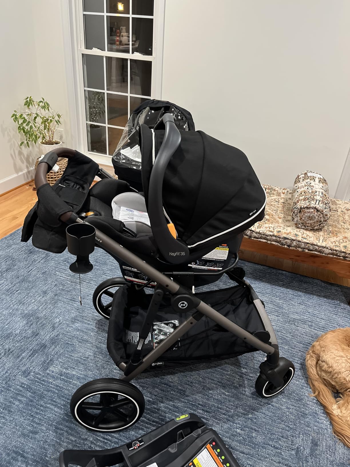 Cybex Gazelle S Stroller Modular Double for Infant and Toddler Includes Detachable Shopping Basket Over 20+ Configurations Folds Flat Easy Storage, Sky Blue customer photo 1