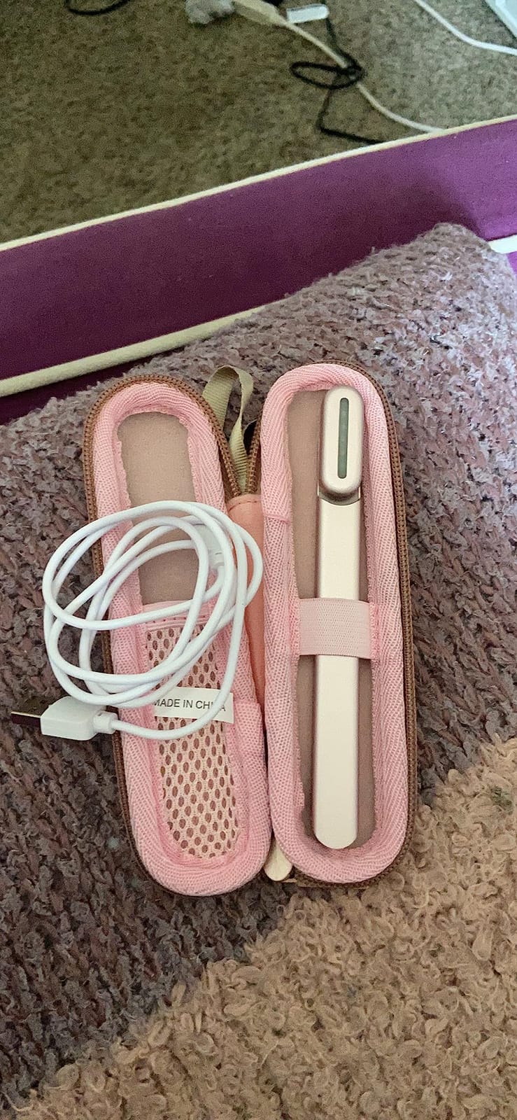 Hard Carrying Case for SolaWave 4-in-1 Facial Wand, Pink | Radiant Renewal Wand (V2.0) Compatible, Portable EVA Travel Storage Bag with Mesh Pocket & Wrist Strap customer photo 2