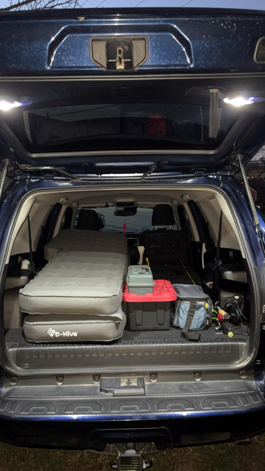 D-Hive Unbeatable Durability SUV Air Mattress for Car Camping, Durable Extra Thick 300D Oxford Fabric, Quick Easy Set-Up w/Electric Pump, Bed Mattress, Mattress for SUV, Car Air Mattress customer photo 2