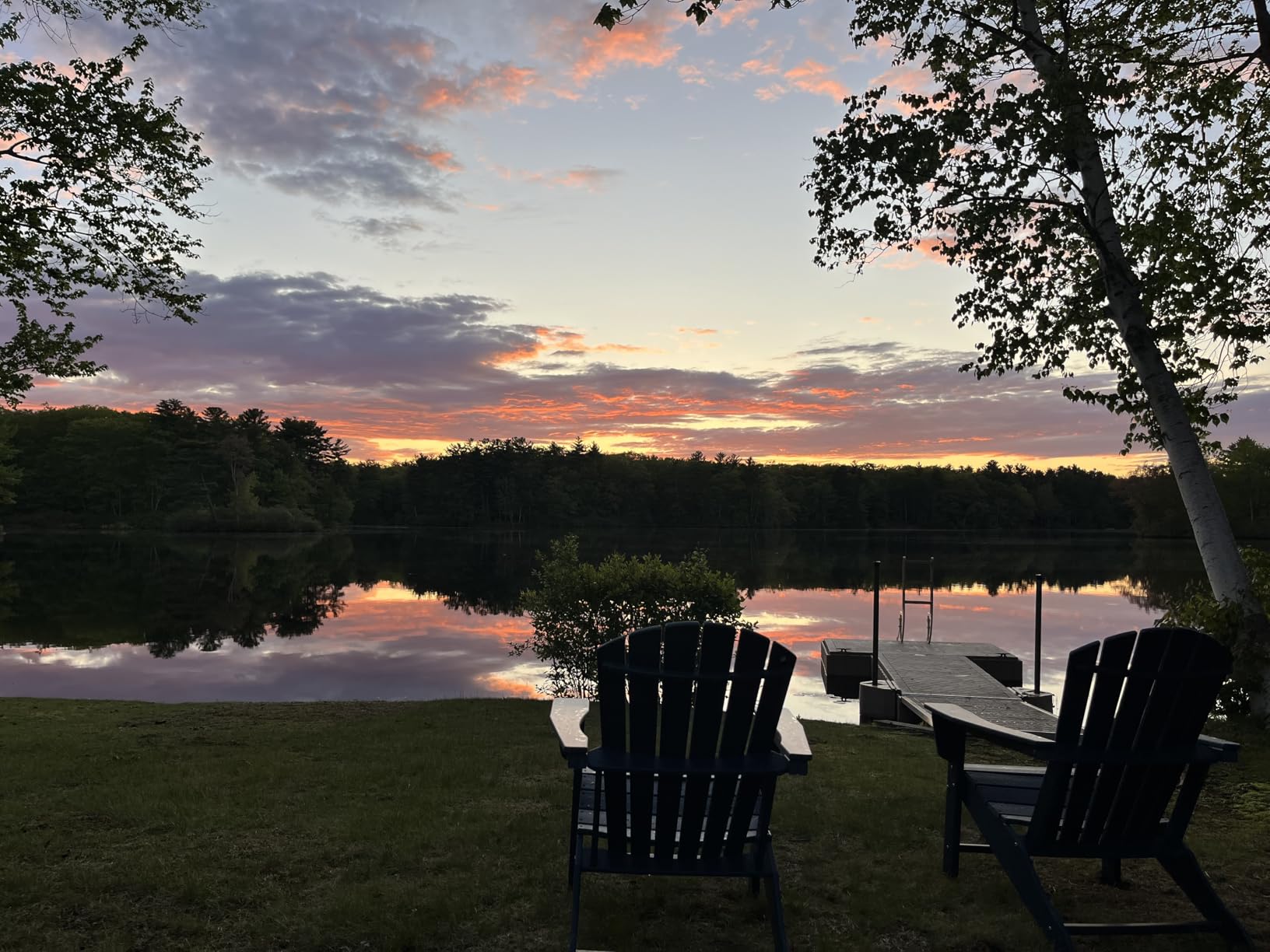 Oversized-Adirondack-Chairs Set of 2 | HDPE | All Weather | White | 400lbs Maximum Weight Limit, Plastic Fire Pit Chair, 22