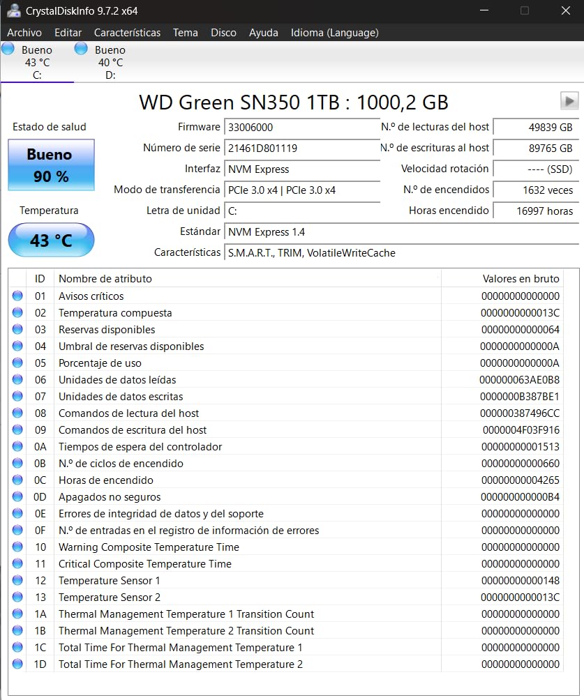 Western Digital 500GB WD Green SN350 NVMe Internal SSD Solid State Drive - Gen3 PCIe, M.2 2280, Up to 2,400 MB/s customer photo 1