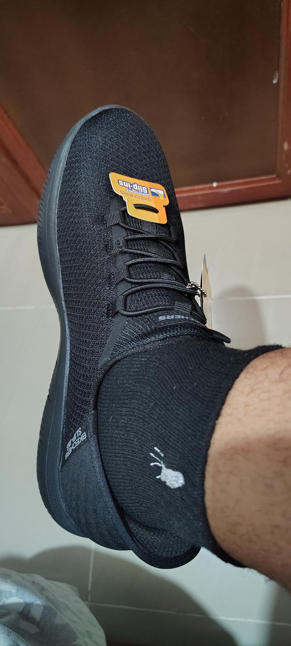 Skechers Men's Summits Colsin Bungee | Work, Slip-ins, Slip Resistant, Electrical Hazard, Air-Cooled Memory Foam customer photo 2