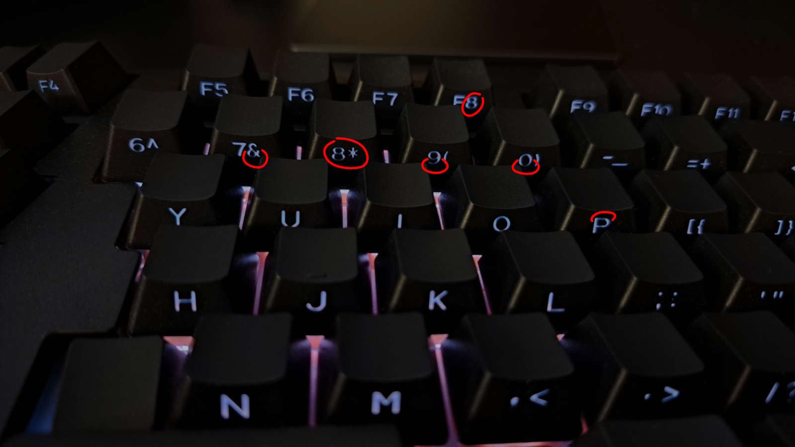 XVX PBT Keycaps - Side Print Keycaps 60 65 75 100 Percent, Double Shot Shine Through Custom Keycaps, Black 136 Keys Set, OEM Profile, Minimalist Style Phantom for Cherry Gateron MX Switch Keyboard customer photo 1
