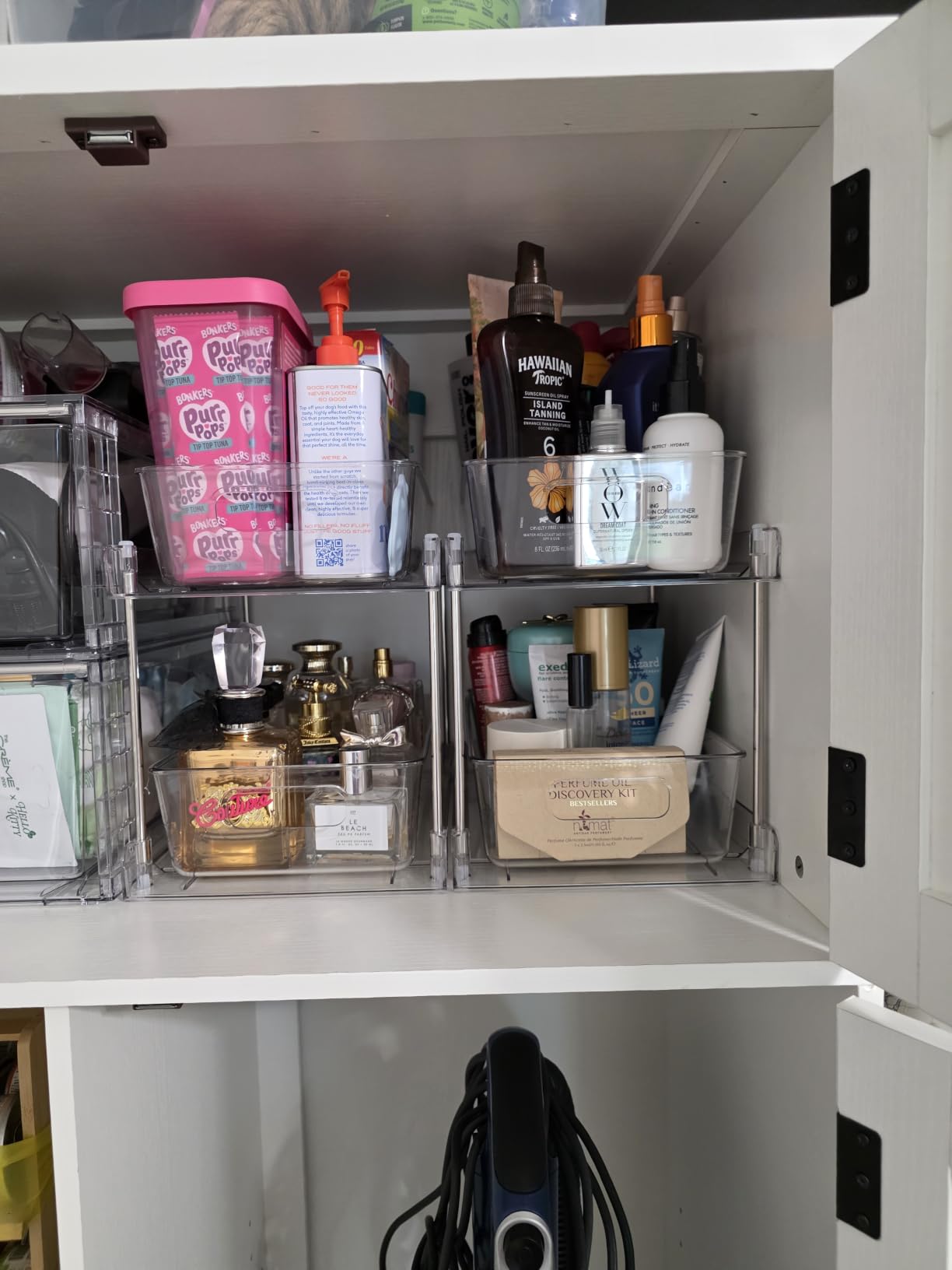 Vtopmart 2 Pack Pull Out Bathroom Under Sink Organizer (S-Standard) | Slide-out drawers, Multi-purpose storage, Clear visibility, Easy Set-up customer photo 2