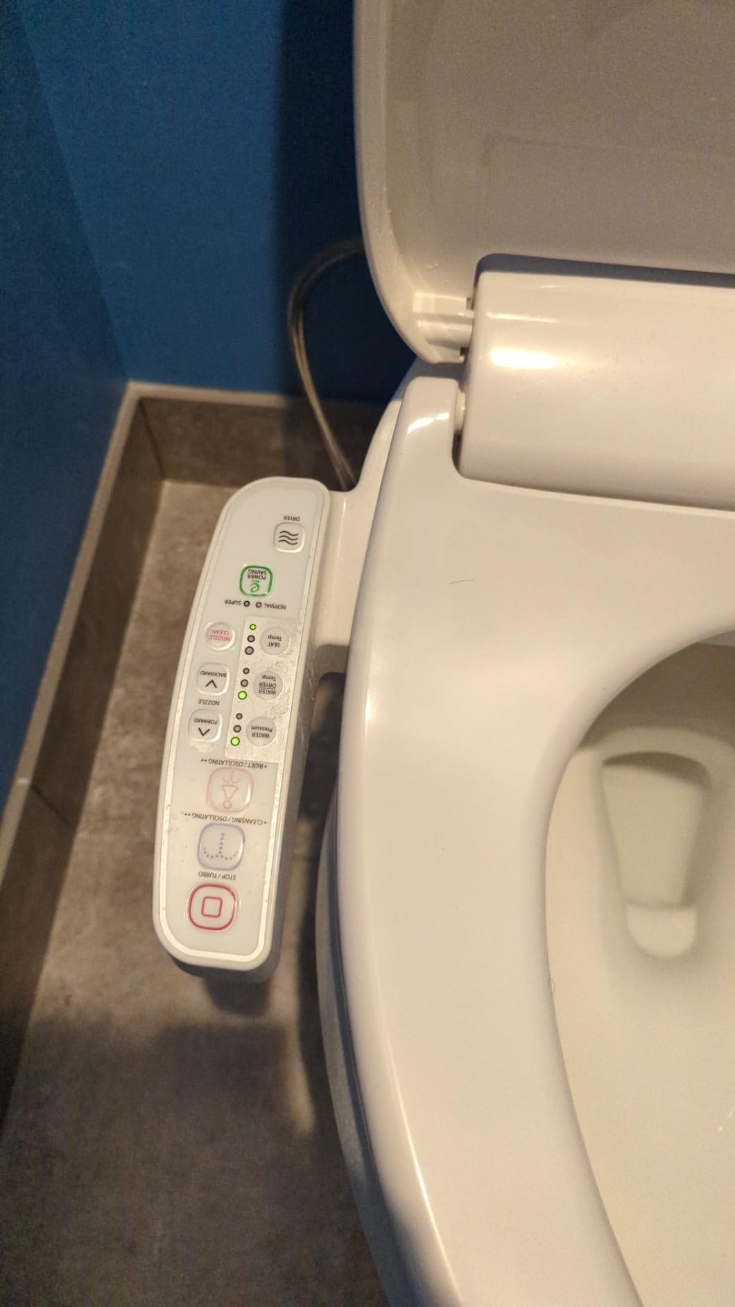 Kohler PureWash E580 Elongated Bidet Toilet Seat, White, Quiet-Close Lid Prevents Slamming, Self-Cleaning Wand, Adjustable Water Pressure with Multiple Cleansing Options customer photo 1