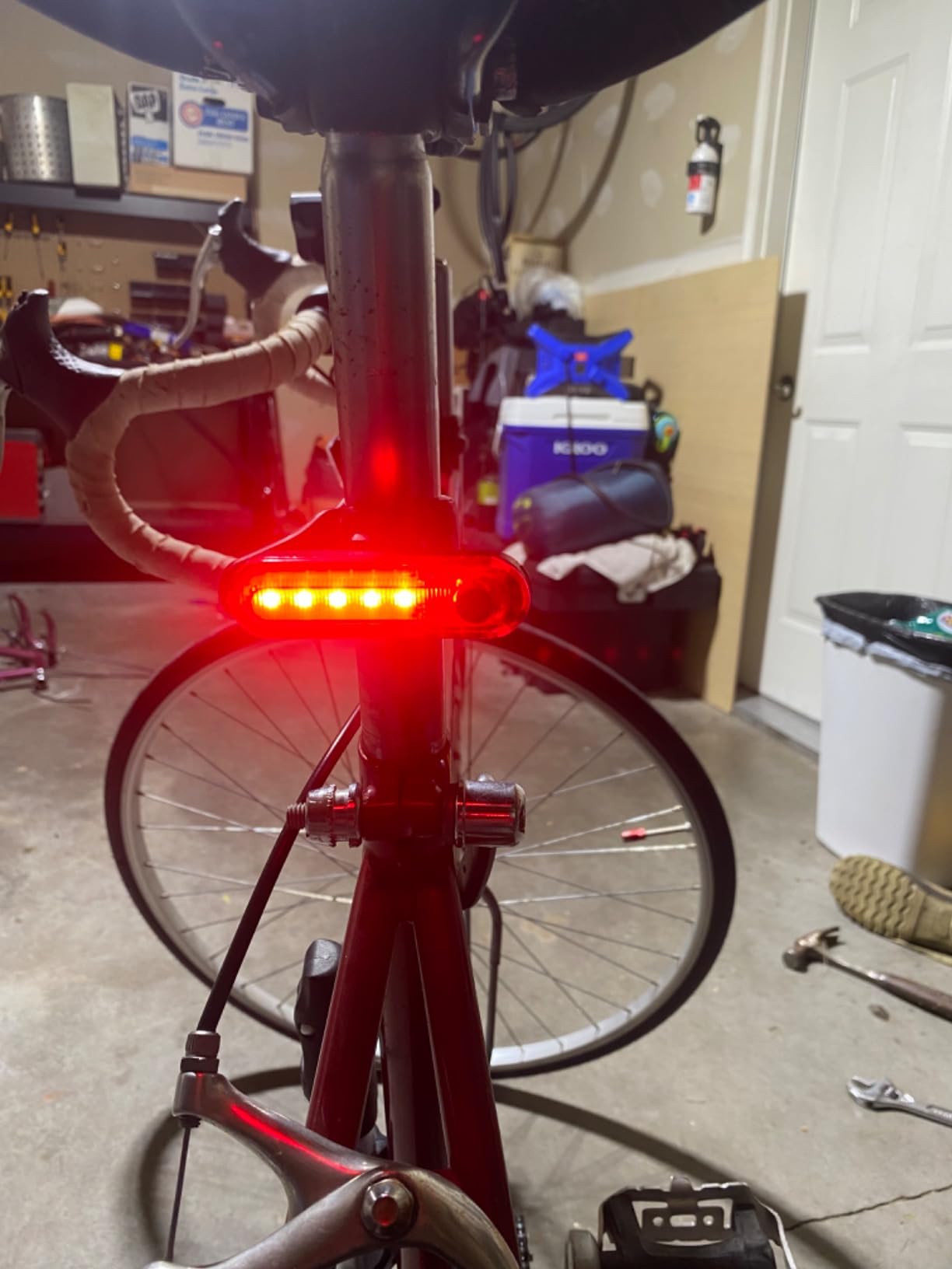Bike Tail Light 2 Pack - Easy Bicycle Rear Light Installation - USB C Rechargeable Bike Lights for Night Riding - 18 Hour Max - Bicycle Brake Safety - 4 Modes LED customer photo 1