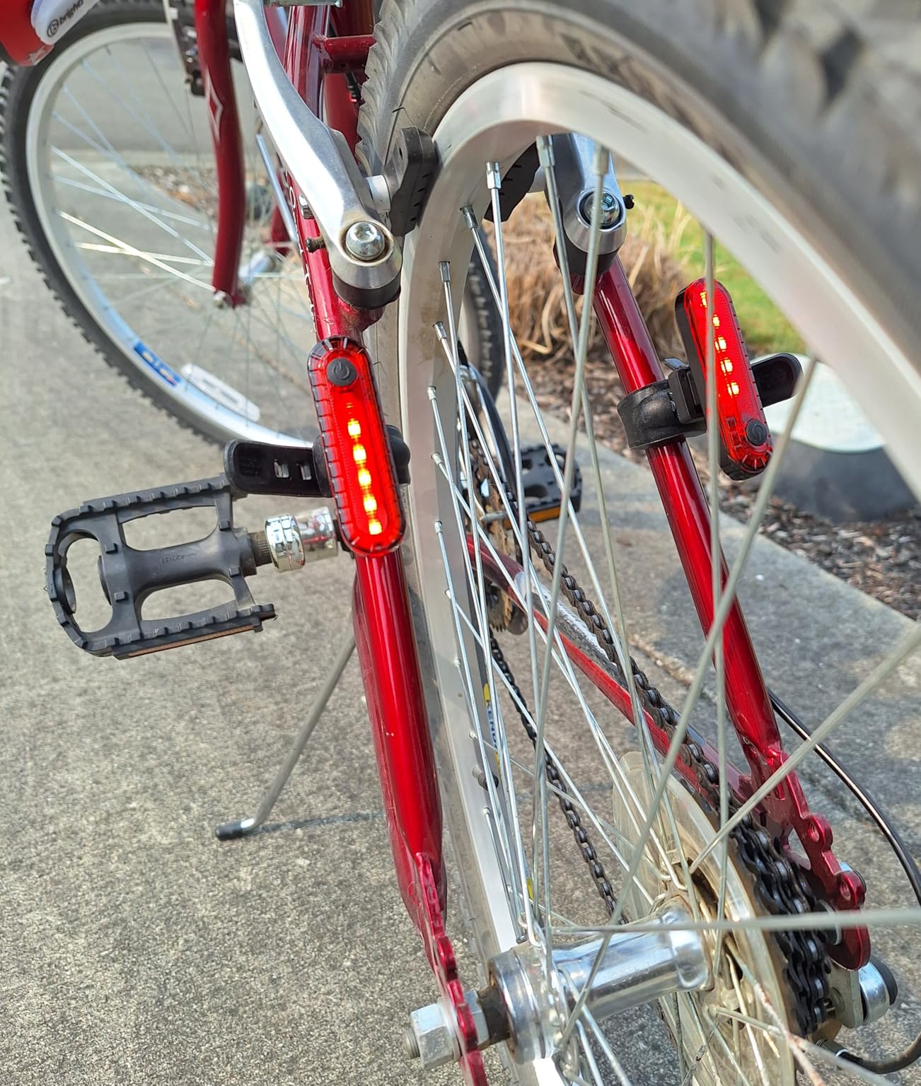 Bike Tail Light 2 Pack - Easy Bicycle Rear Light Installation - USB C Rechargeable Bike Lights for Night Riding - 18 Hour Max - Bicycle Brake Safety - 4 Modes LED customer photo 2