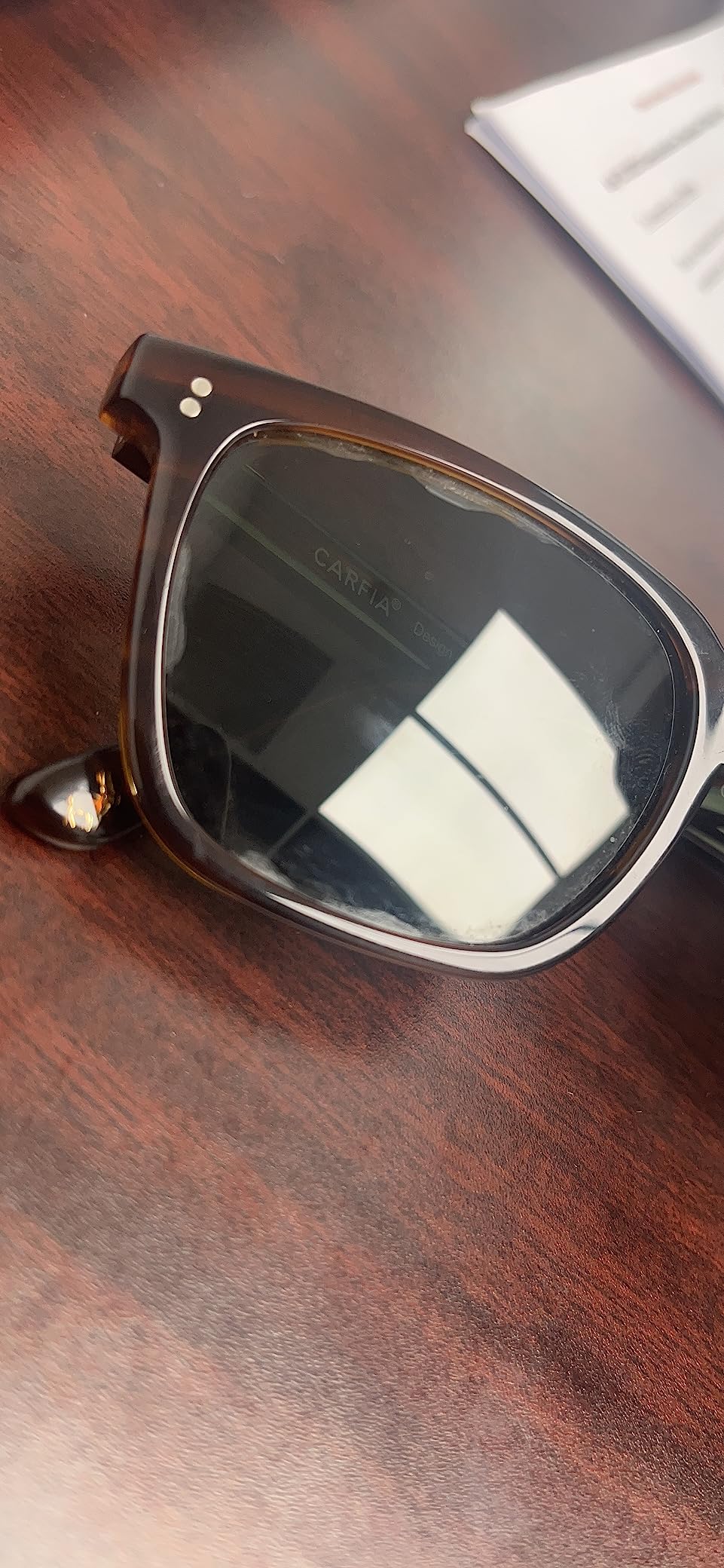 CARFIA Acetate Polarized Sunglasses for Men UV400 Protection Classic Retro Square Shades Driving Glasses customer photo 1
