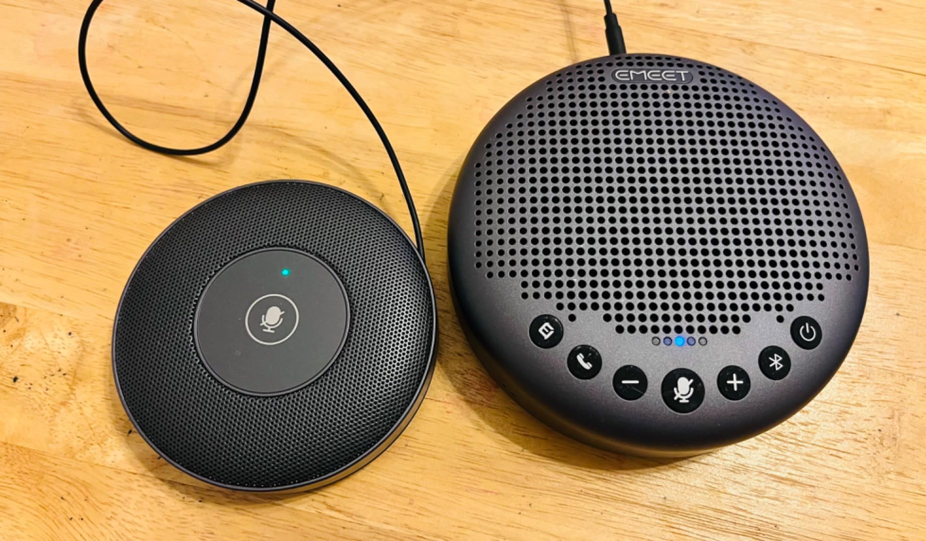 EMEET Luna Plus Kit Conference Speaker and Microphone with 8+1 Mics | 360° Pickup, Noise Reduction, Bluetooth/USB/Dongle Speakerphone for 14 Users w/Daisy Chain for 25, Works w/ Leading Platforms customer photo 2