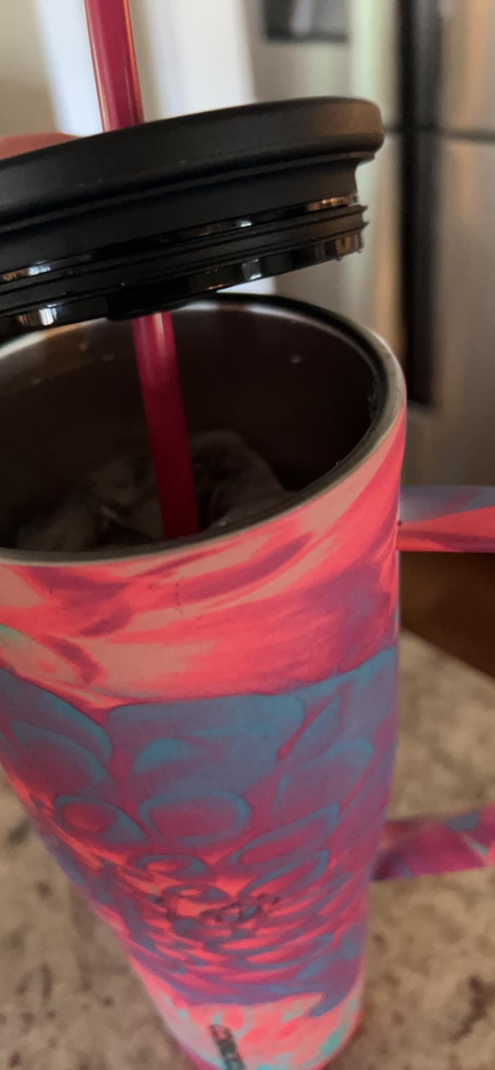 Corkcicle Cold Cup XL - Insulated Tumbler with Handle - Keeps Drinks Cold 12 Hours - Triple-Insulated - Spill-Proof Lid - 30 oz - Gloss White customer photo 2