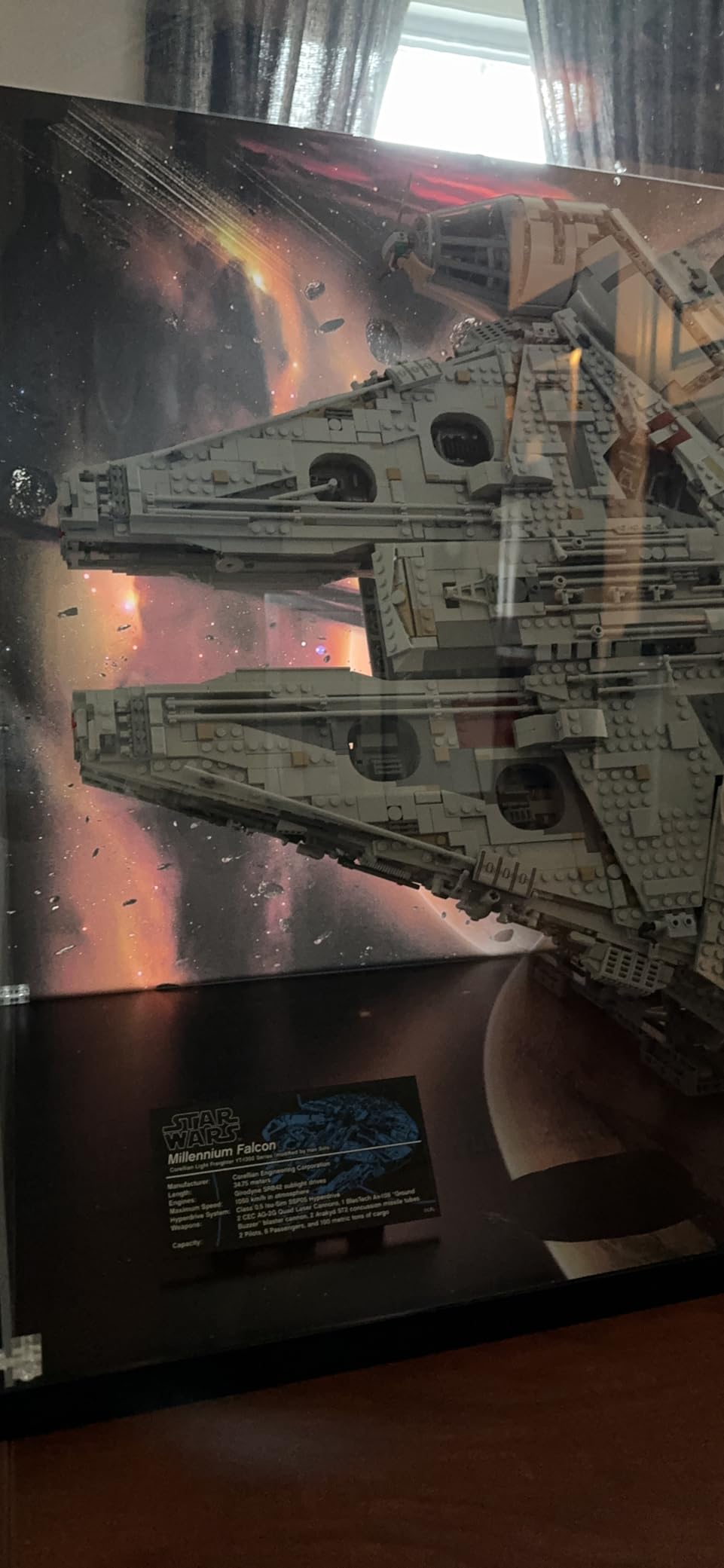 Acrylic Display Case for Lego 75192 Millennium Falcon, ONLY Display Case, The Model is NOT Included customer photo 1